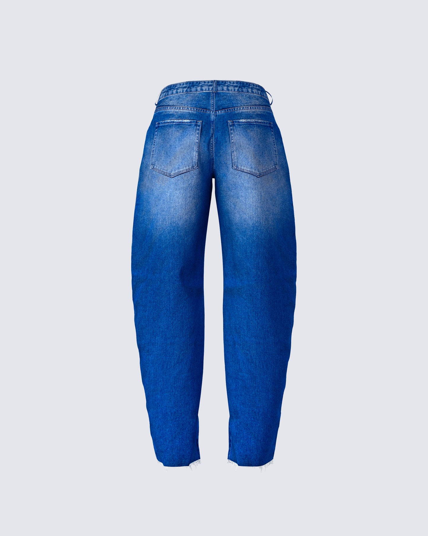 Amets Blue Denim Barrel Leg Jean