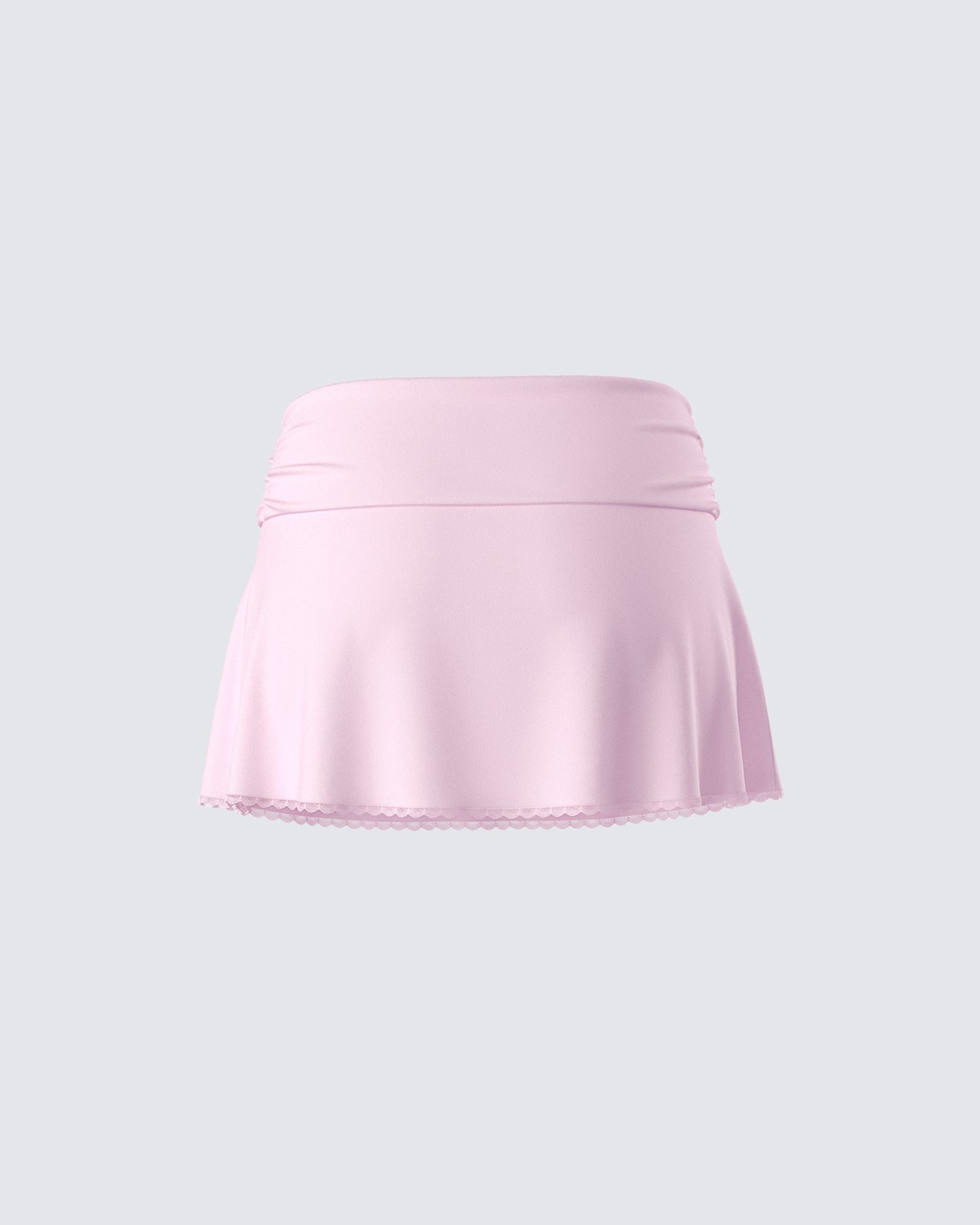 Karlissa Pink Foldover Mini Skirt