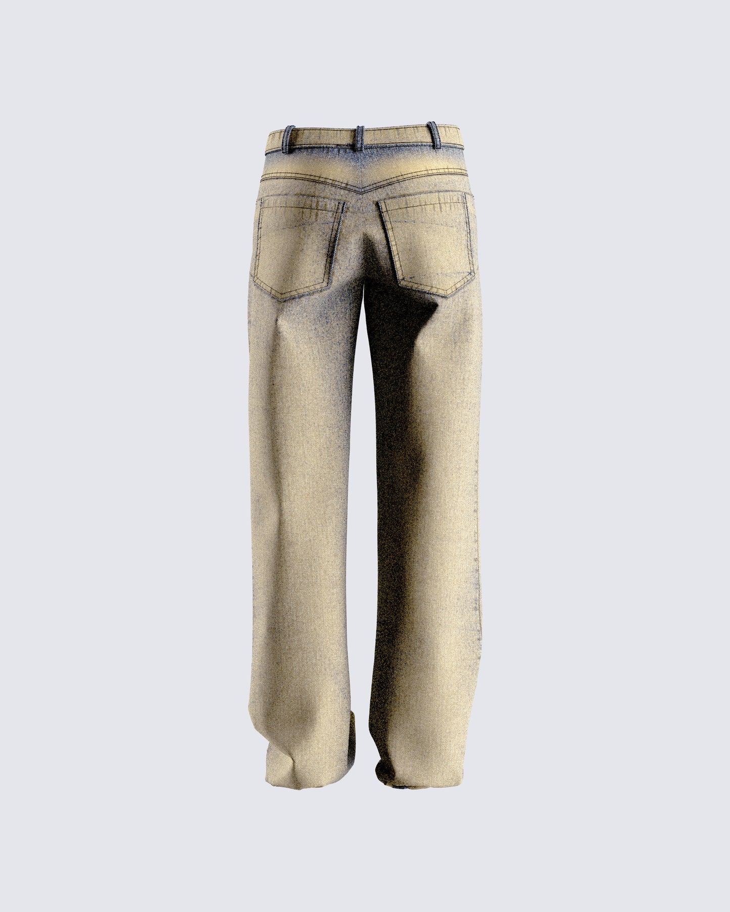 Sanvi Yellow Wash Stretch Jeans