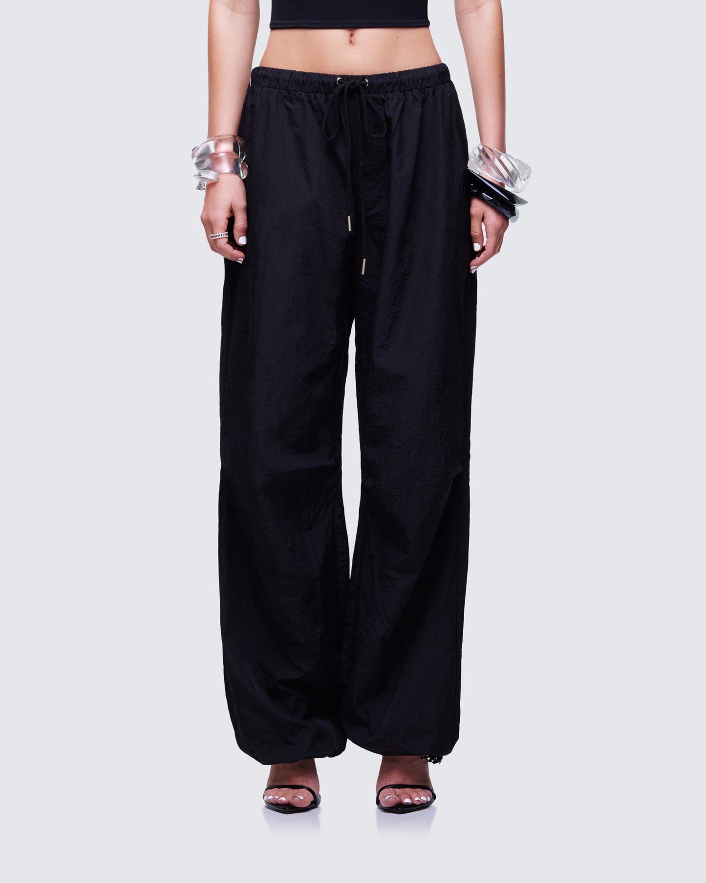 Finley Black Parachute Pant