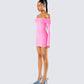 Abeni Pink Sweater Mini Dress