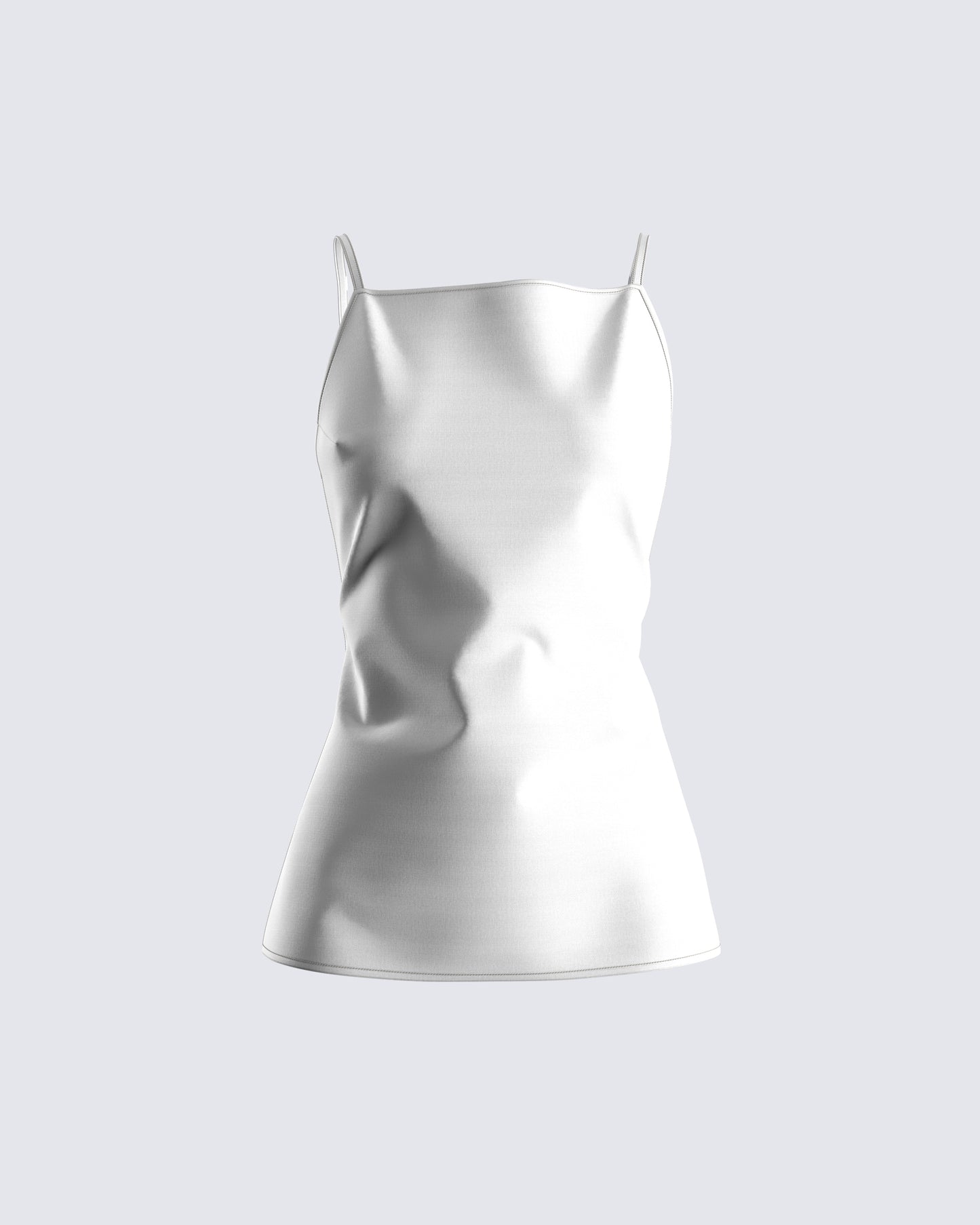 Aisha Ivory Open Back Top 3d product front