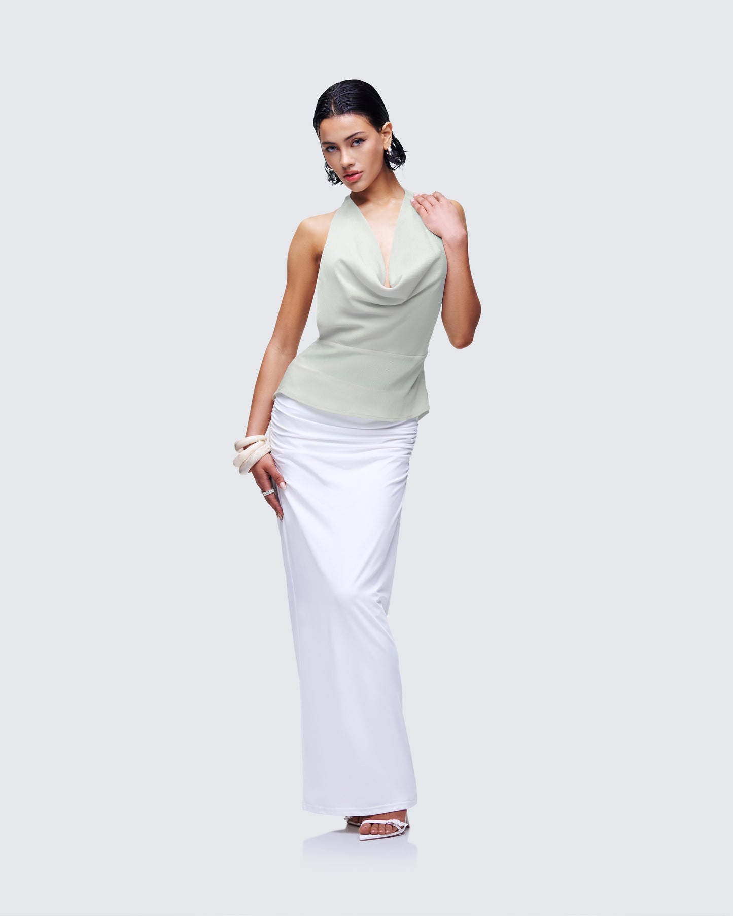 Alexis Green Cowl Neck Top