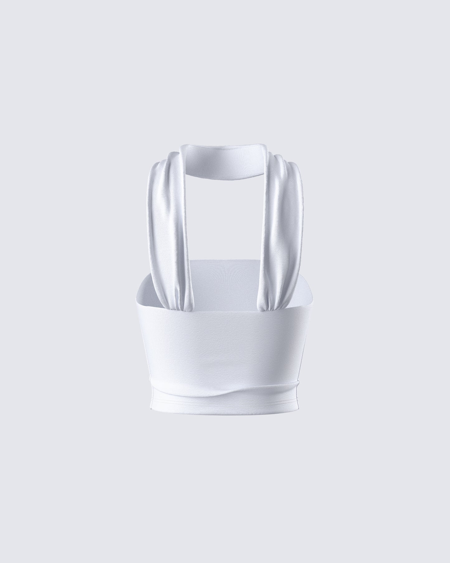 Alondra White Tube Halter Top