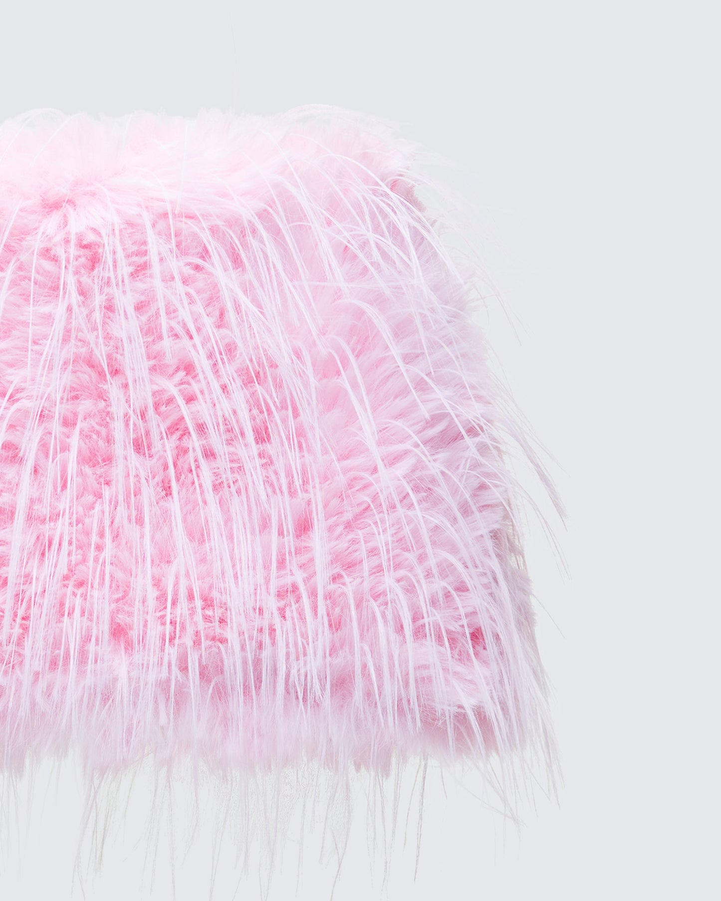 Amal Pink Feathered Mini Skirt