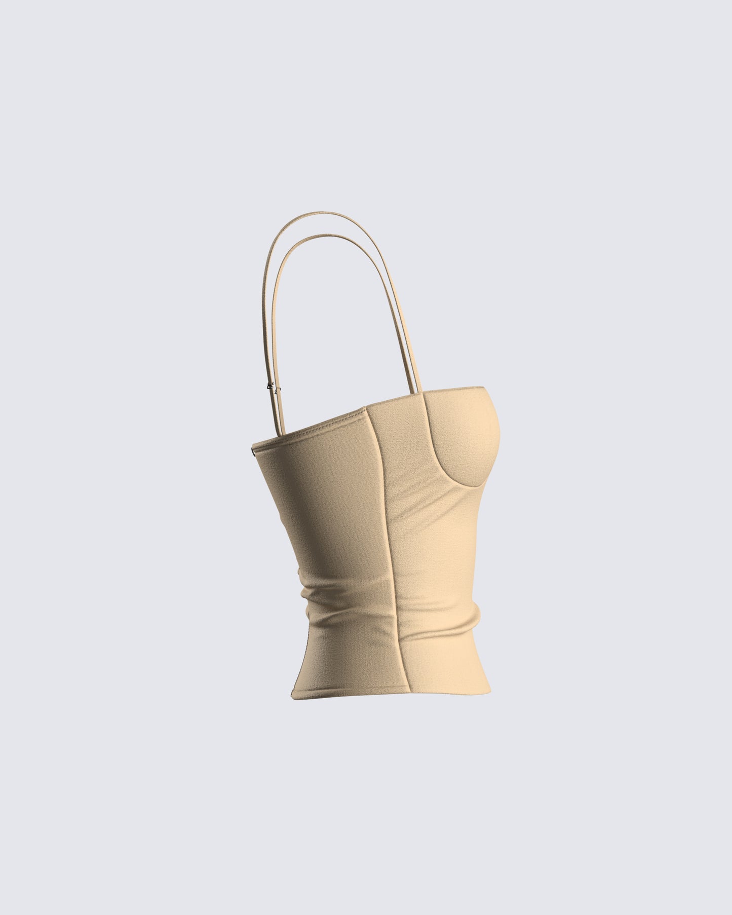 Amberly Beige Corset Top
