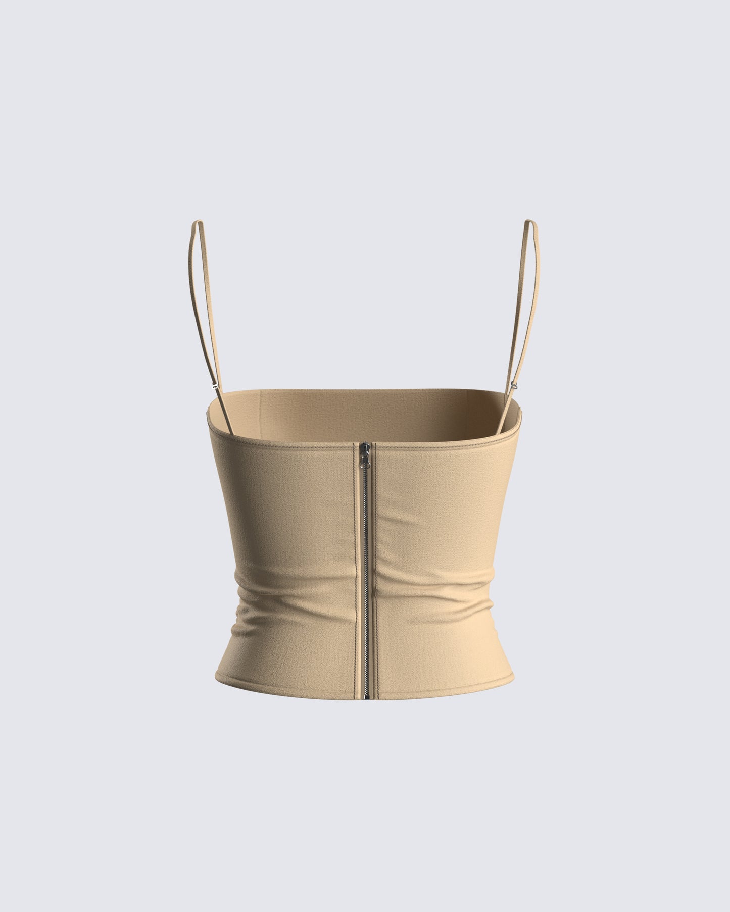 Amberly Beige Corset Top