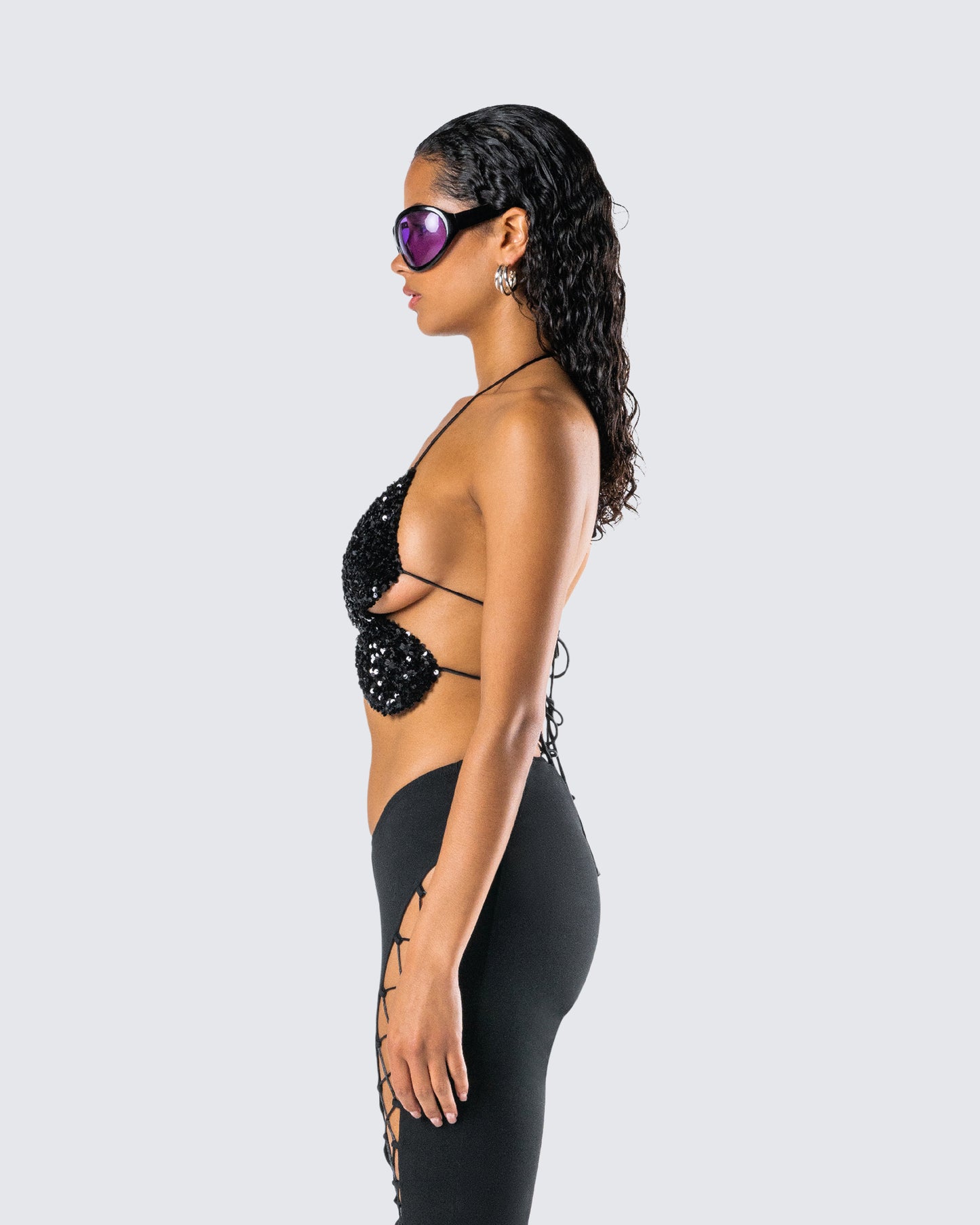 Amelie Black Butterfly Top