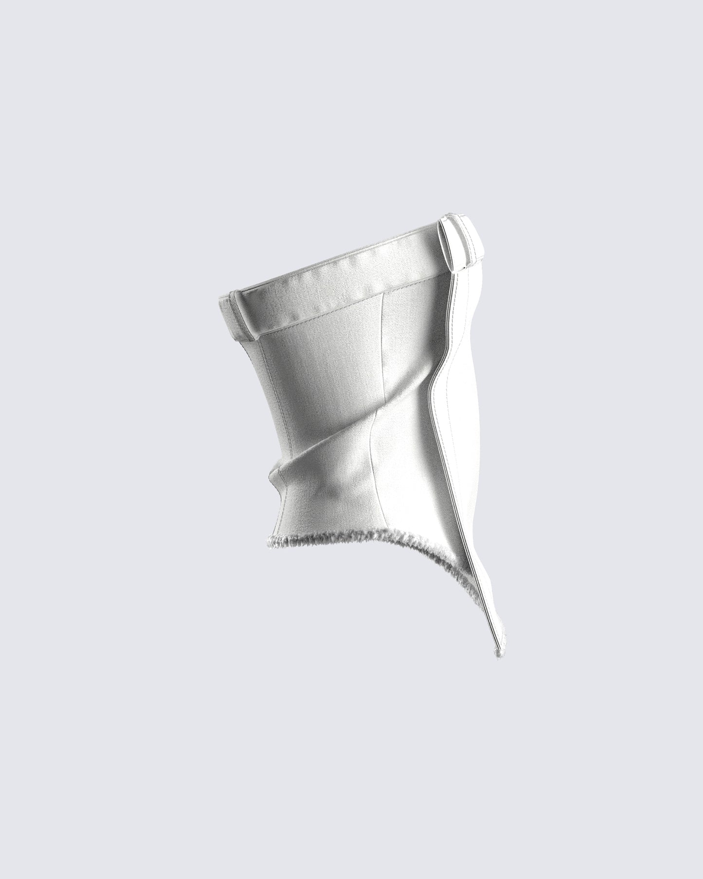 Anouk White Twill Strapless Top
