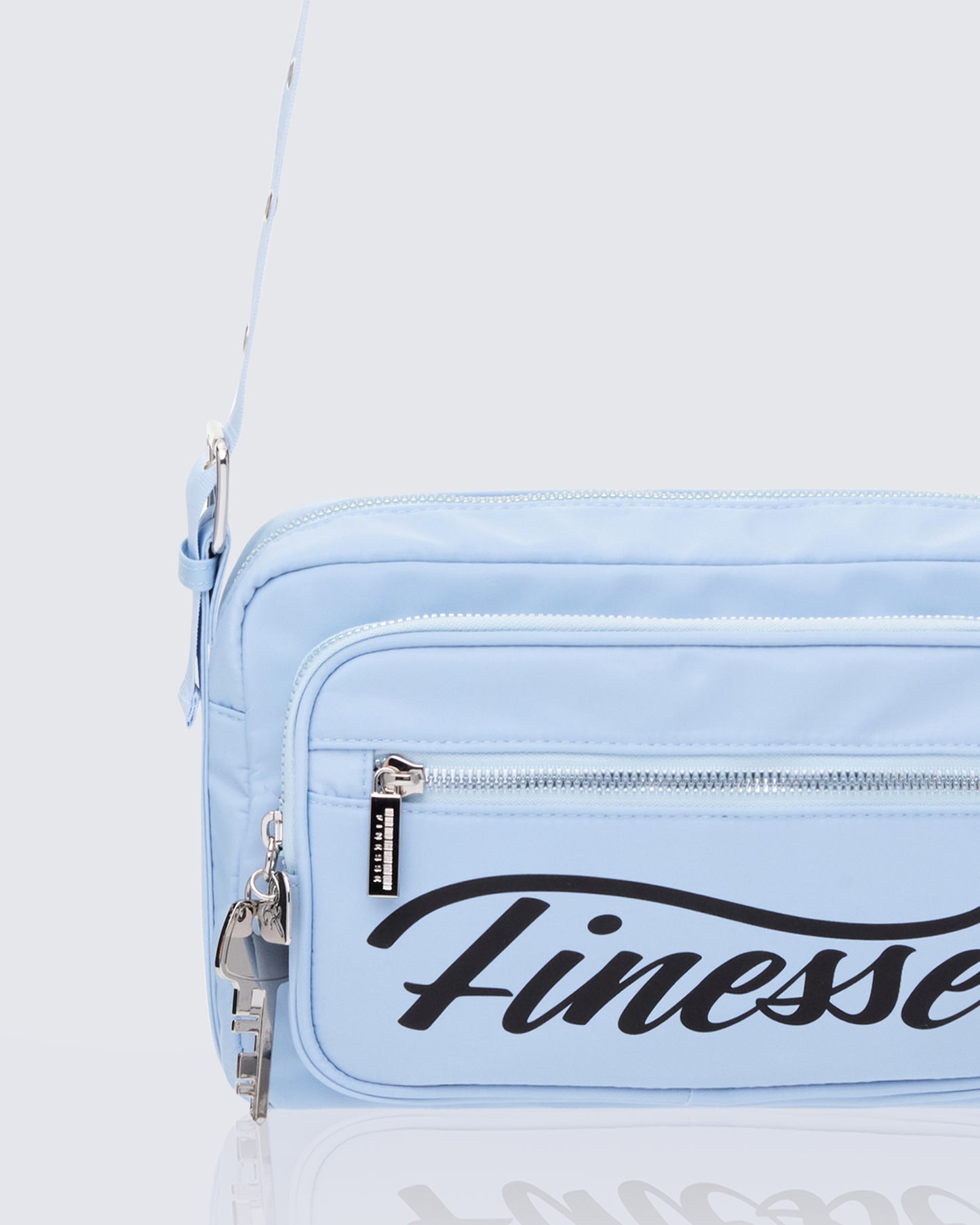 April Baby Blue Ballet Bag With Charm