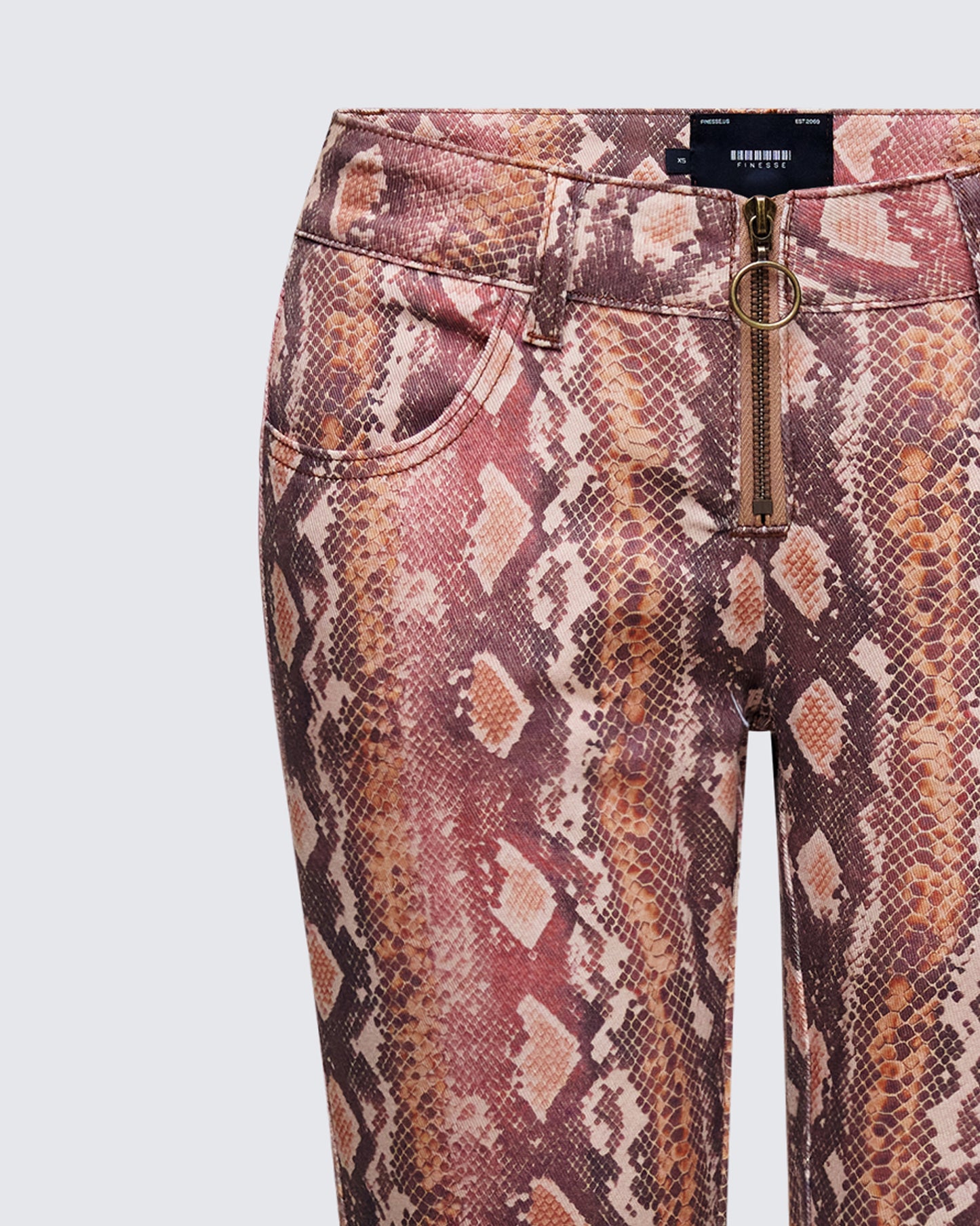 Athena Natural Snake Print Jeans