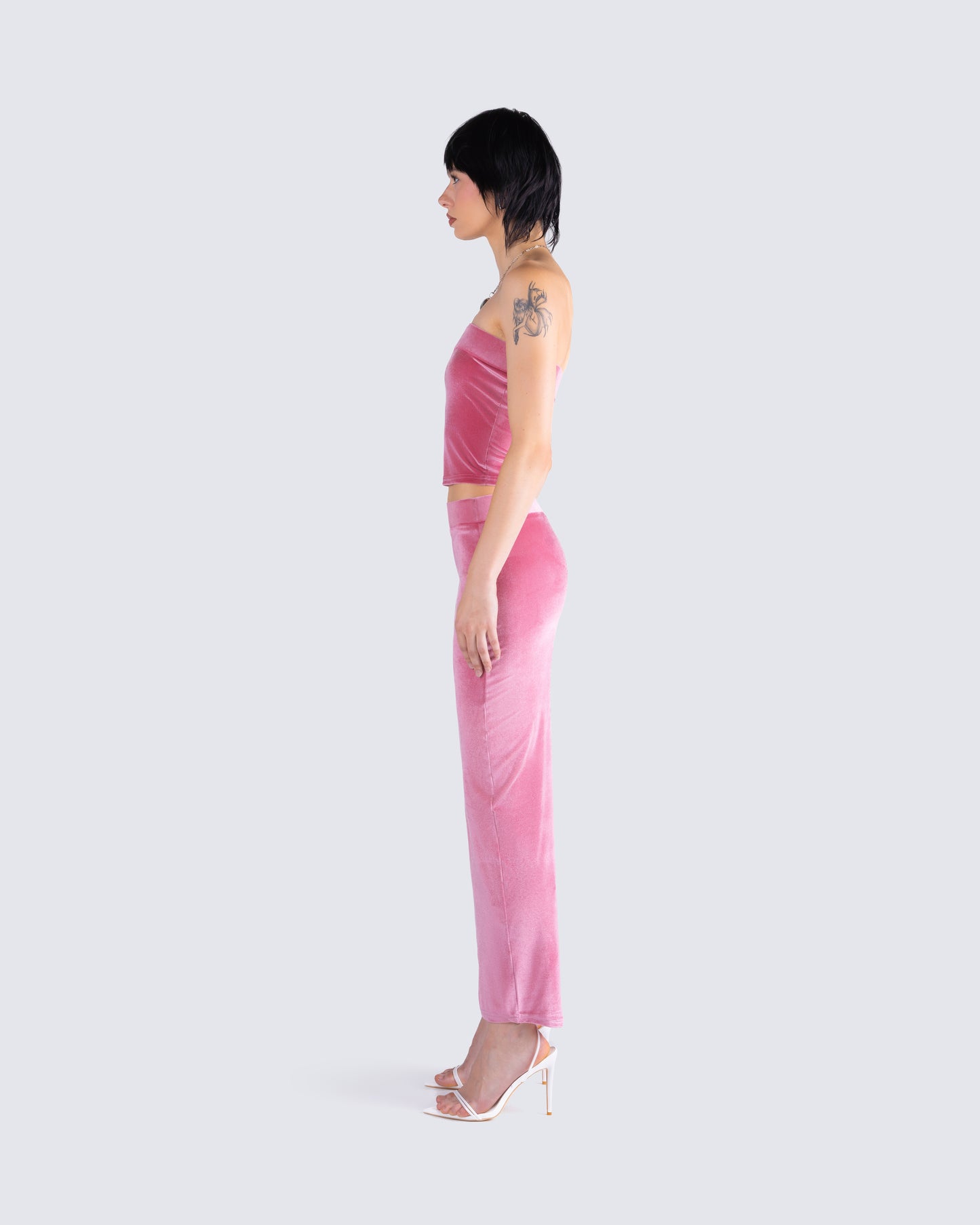 Ayla Pink Velvet Set