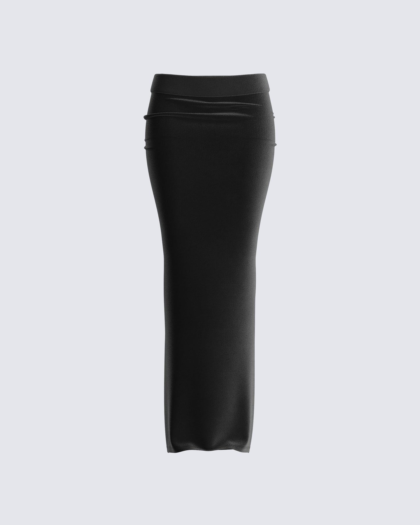 Ayla Black Velvet Maxi Skirt 3d product front