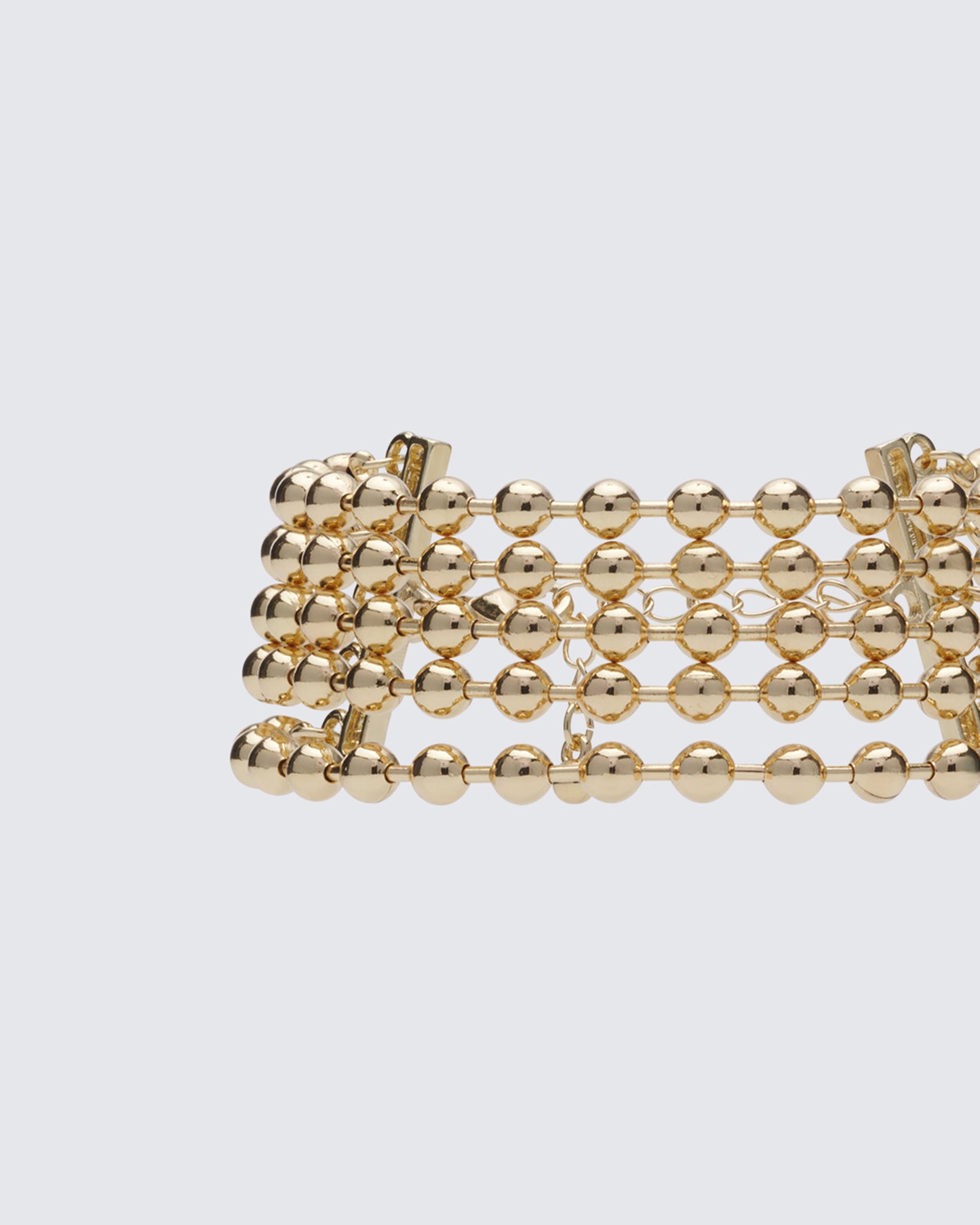 Ayo Gold Ball Chain Bracelet - close up detail