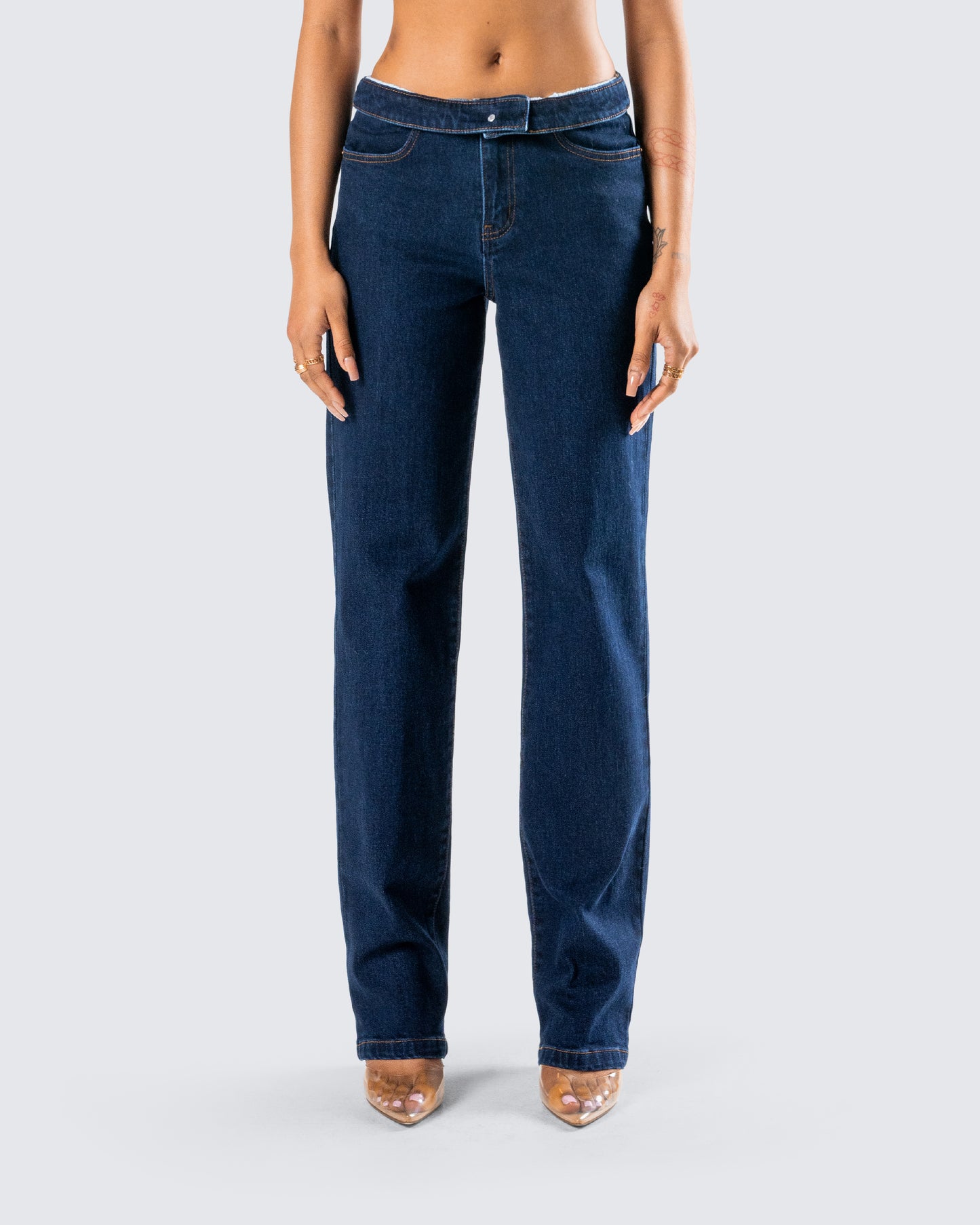 Briar Blue Low Waist Denim Pant