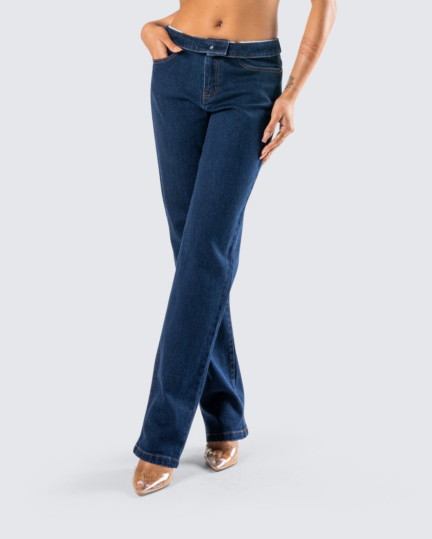 Briar Blue Low Waist Denim Pant