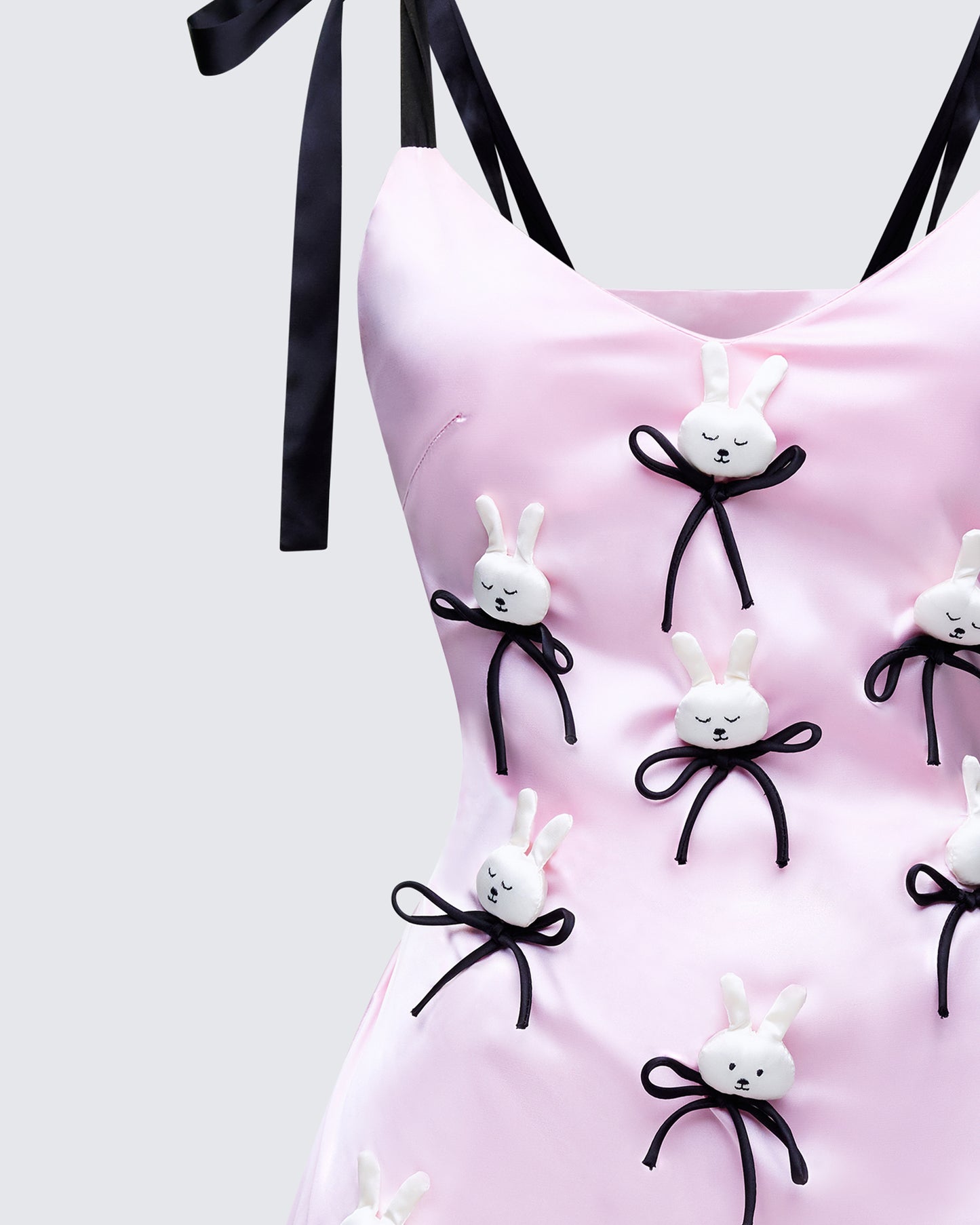 Bunny Pink Bow Tied Slip Dress