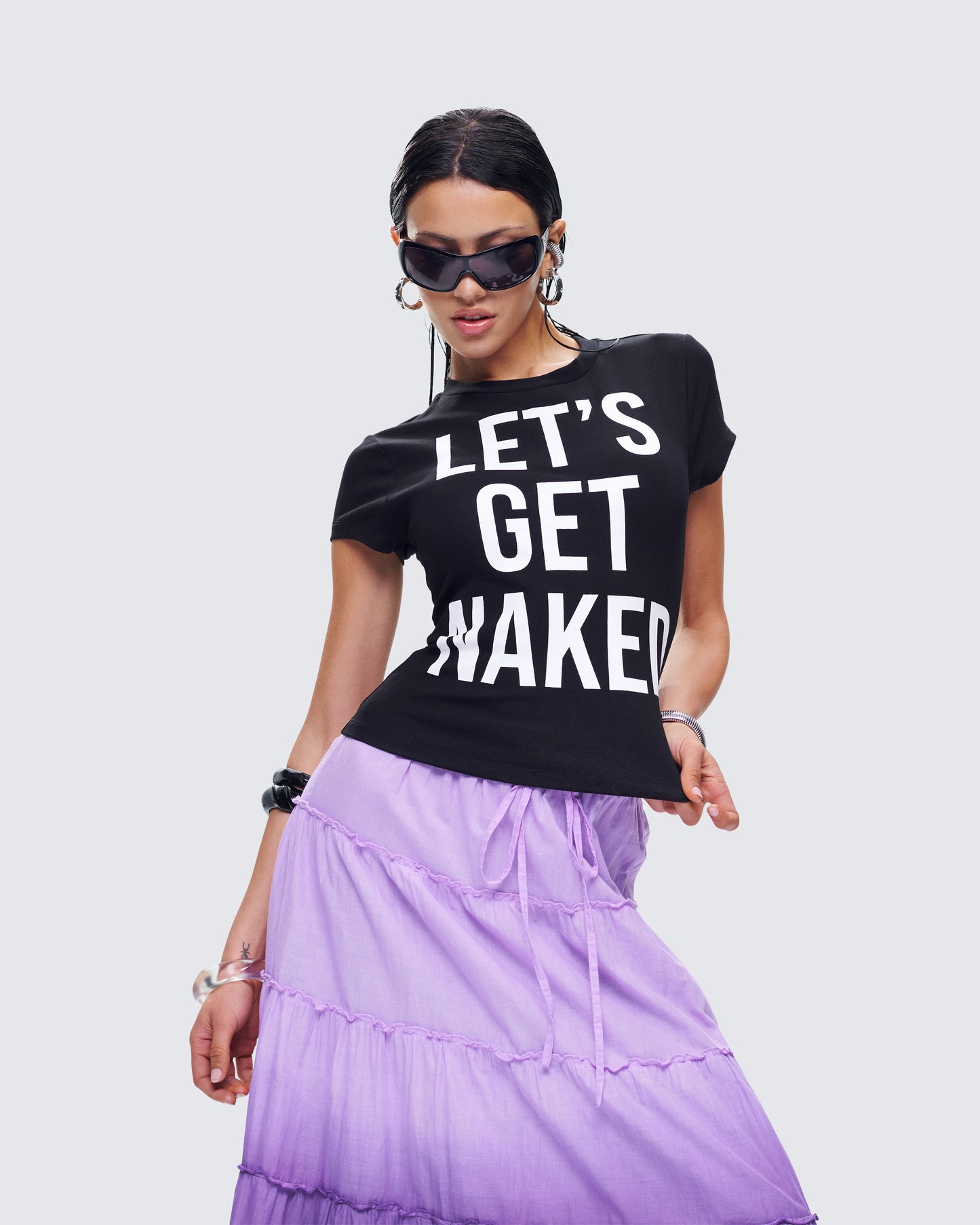 Calianna Black Graphic Tee