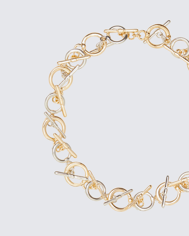 Candace Metal Mix T-Bar Choker