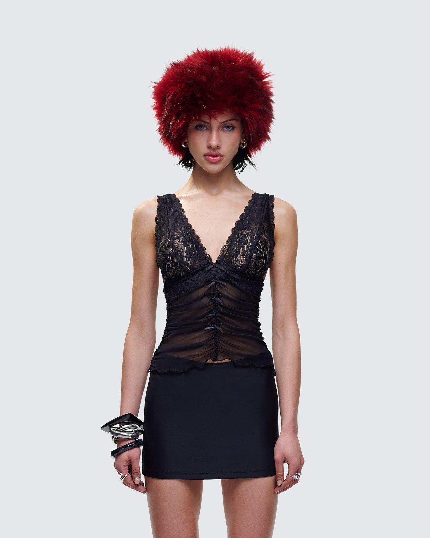 Carolina Red Fur Hat