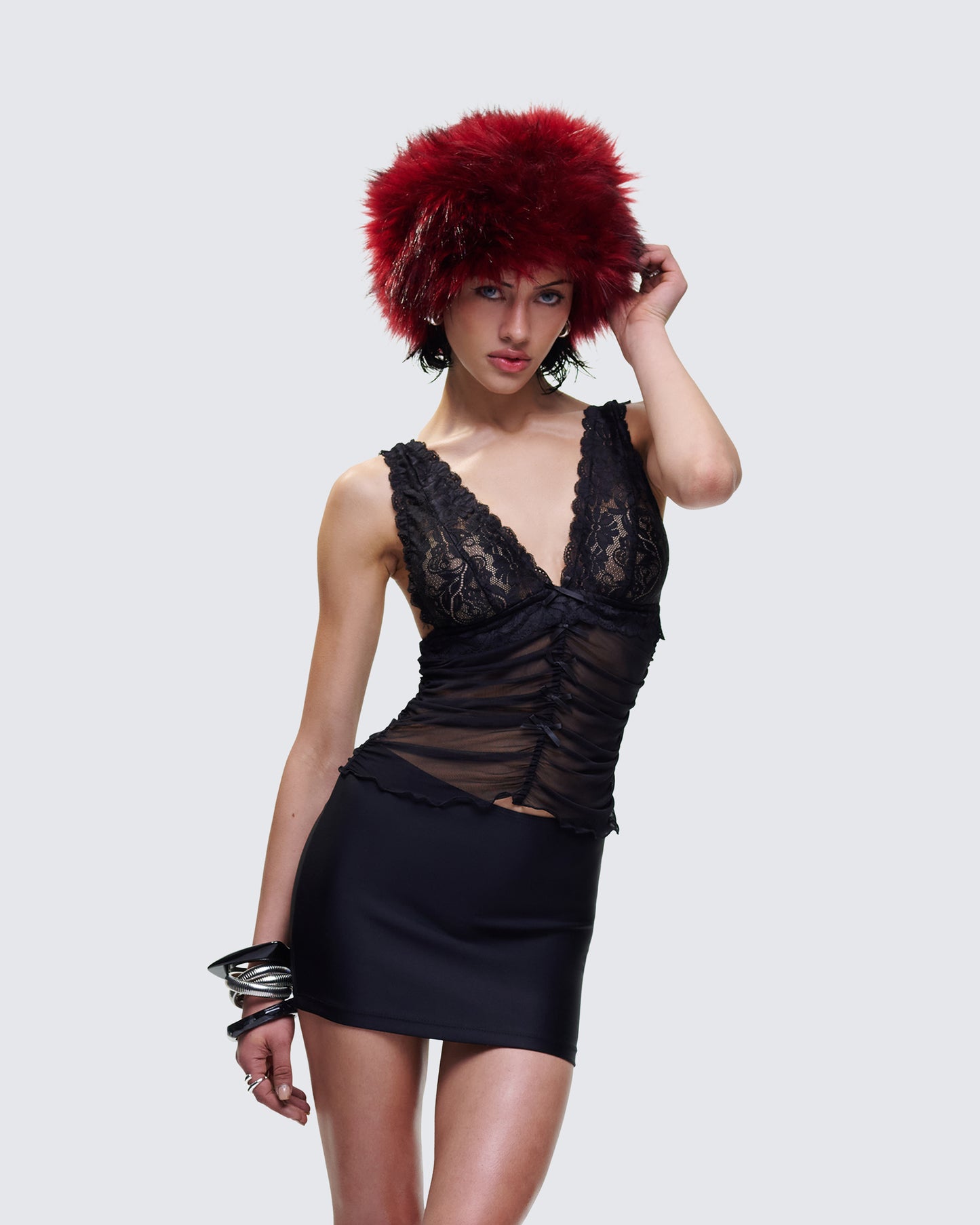 Carolina Red Fur Hat