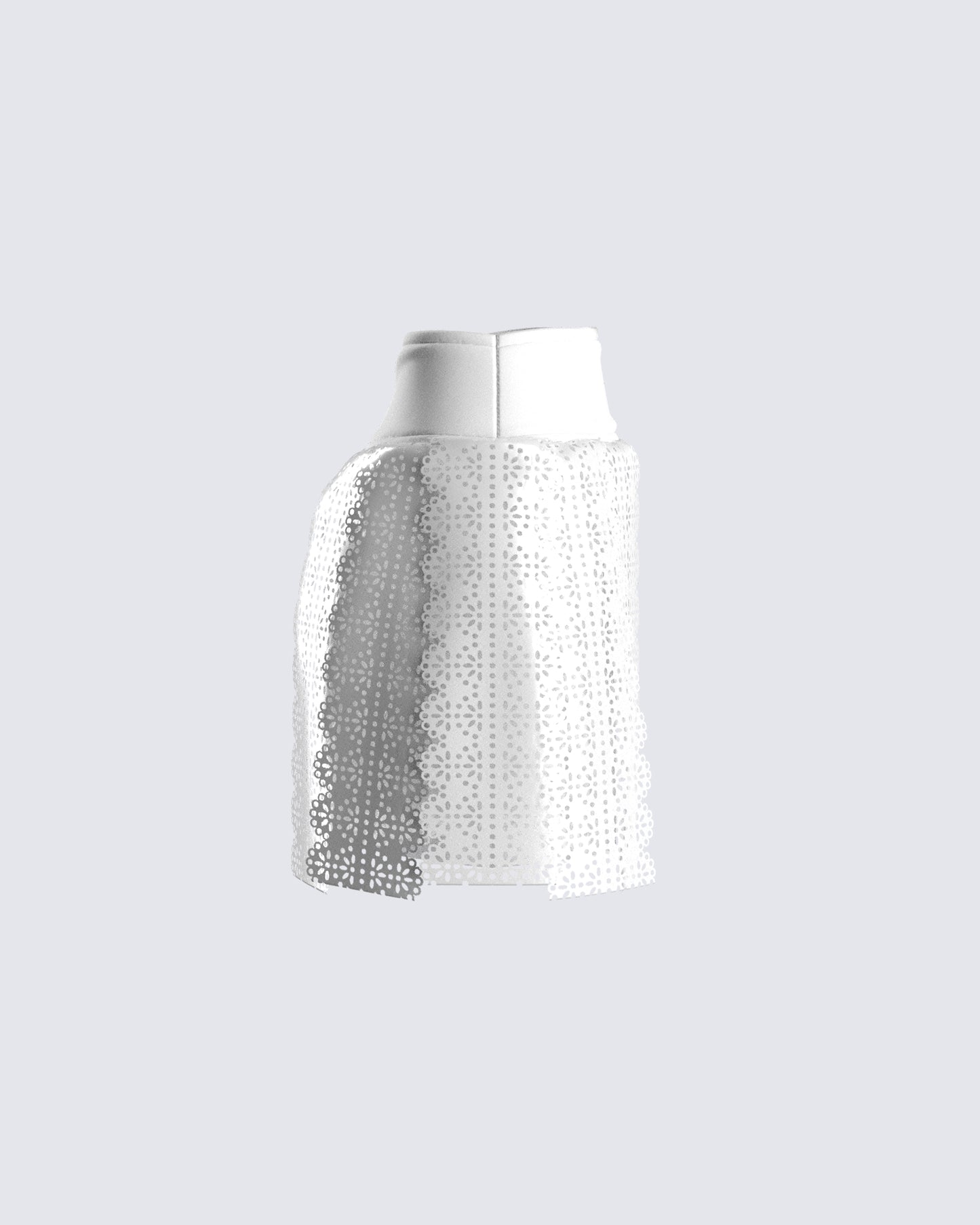 Casey White Vegan Leather Skirt