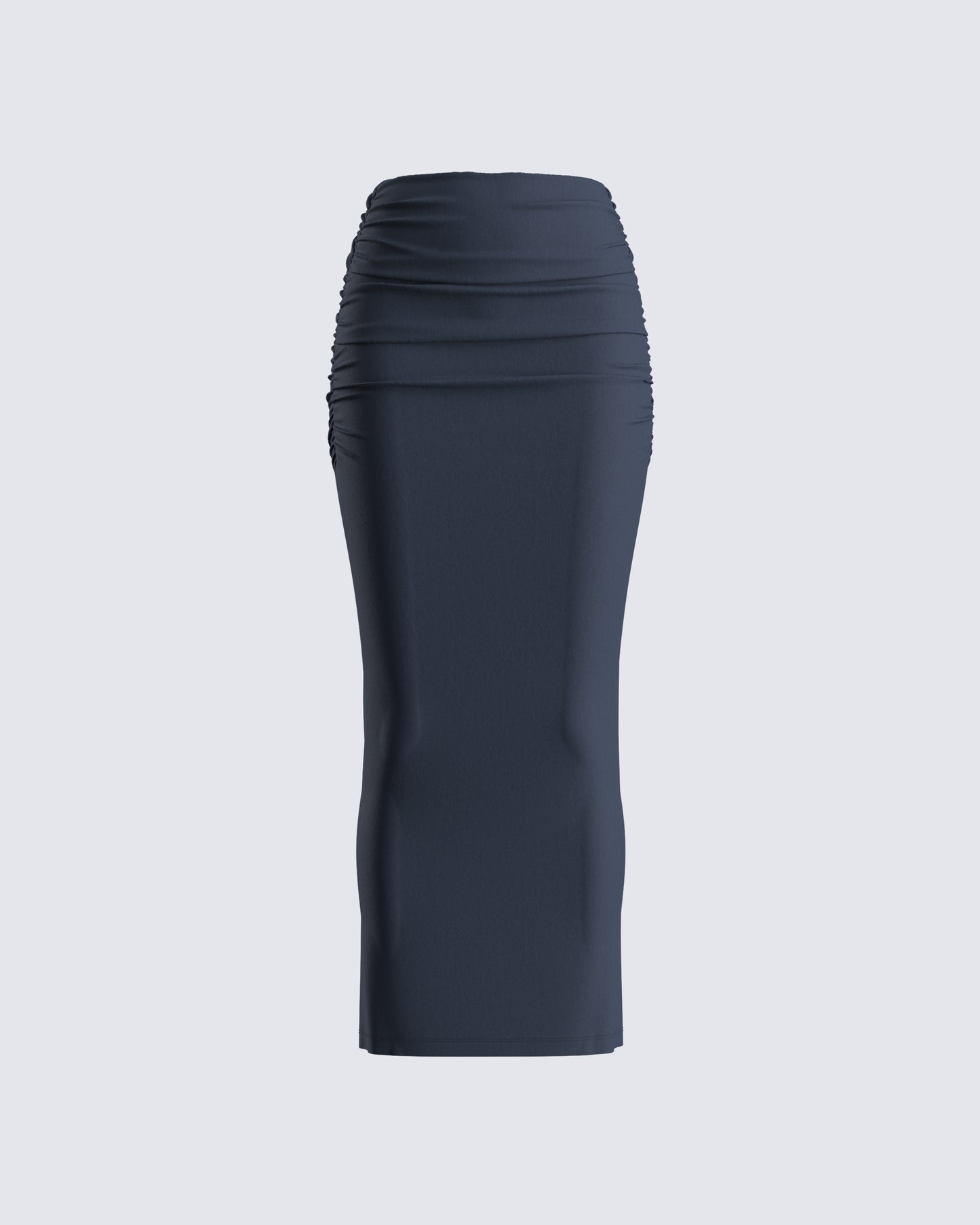 Charlize Navy Maxi Skirt 3d product front