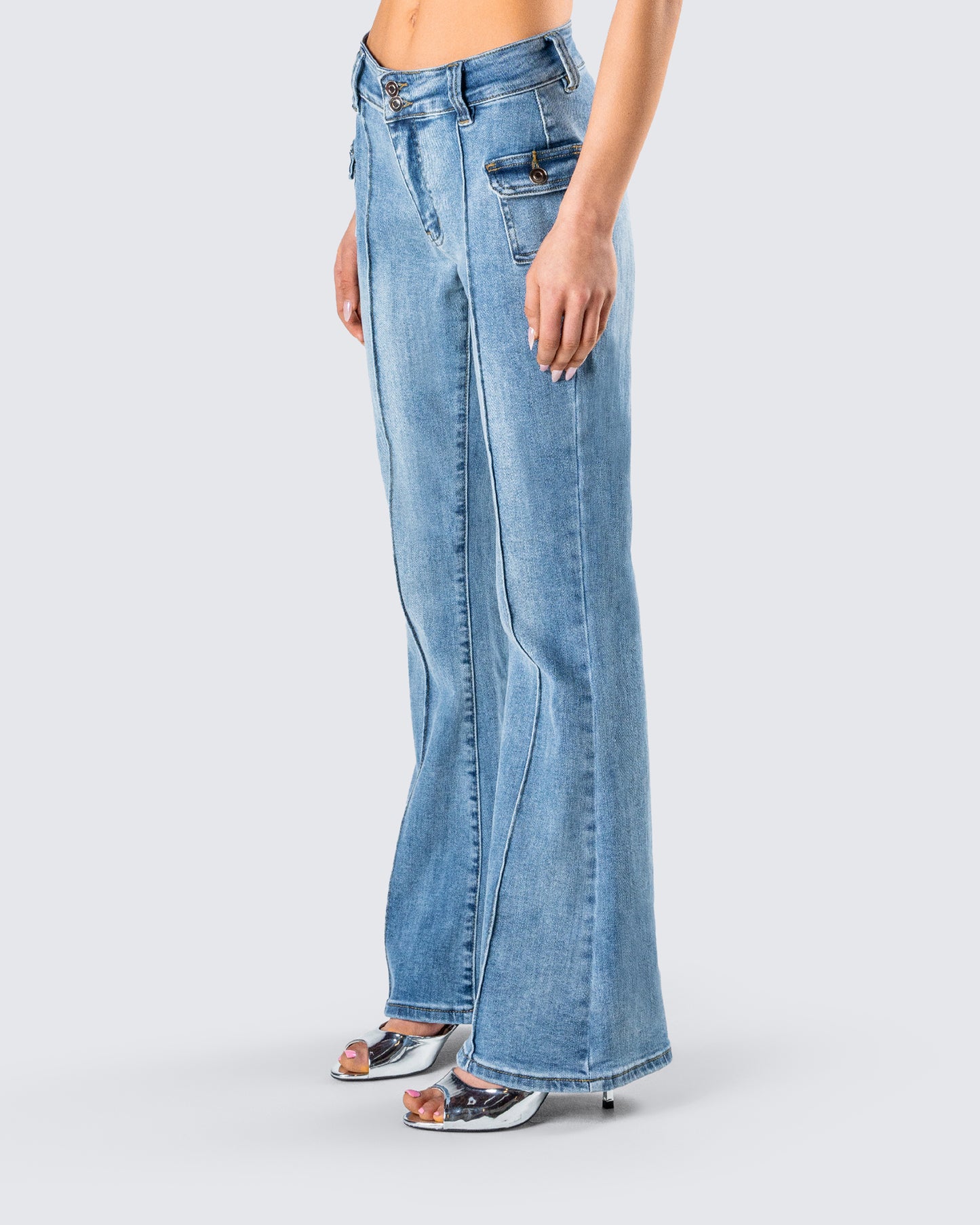 Christie Blue Mid Rise Jeans
