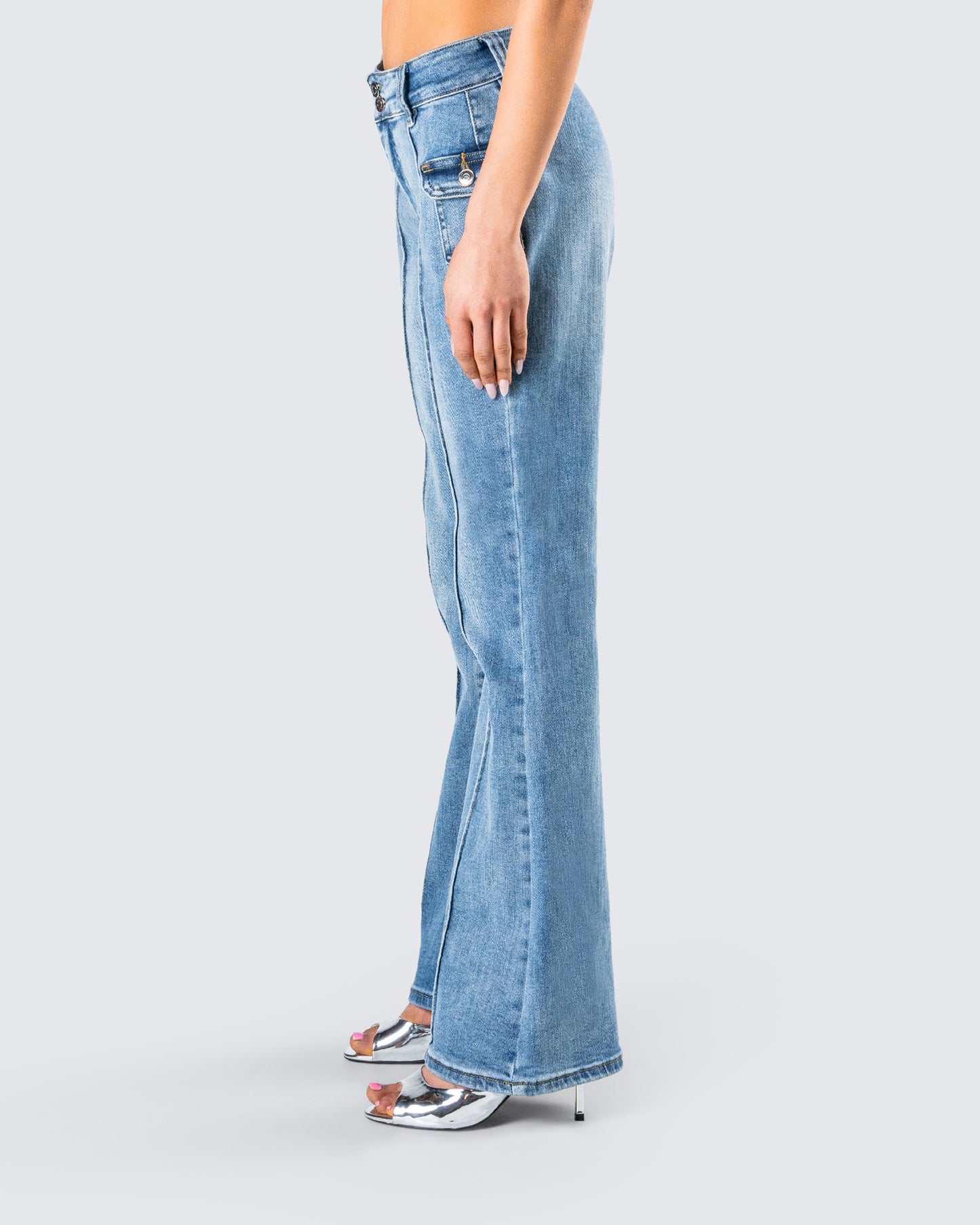 Christie Blue Mid Rise Jeans