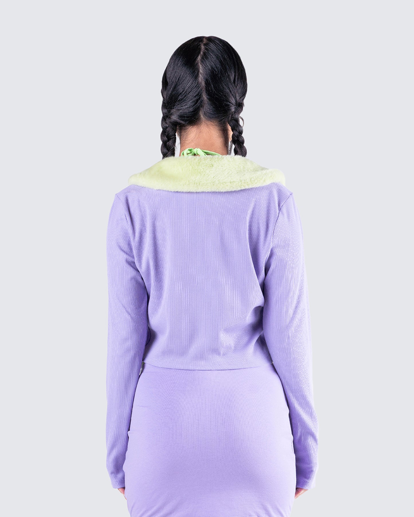 Cici Fur Trim Sweater