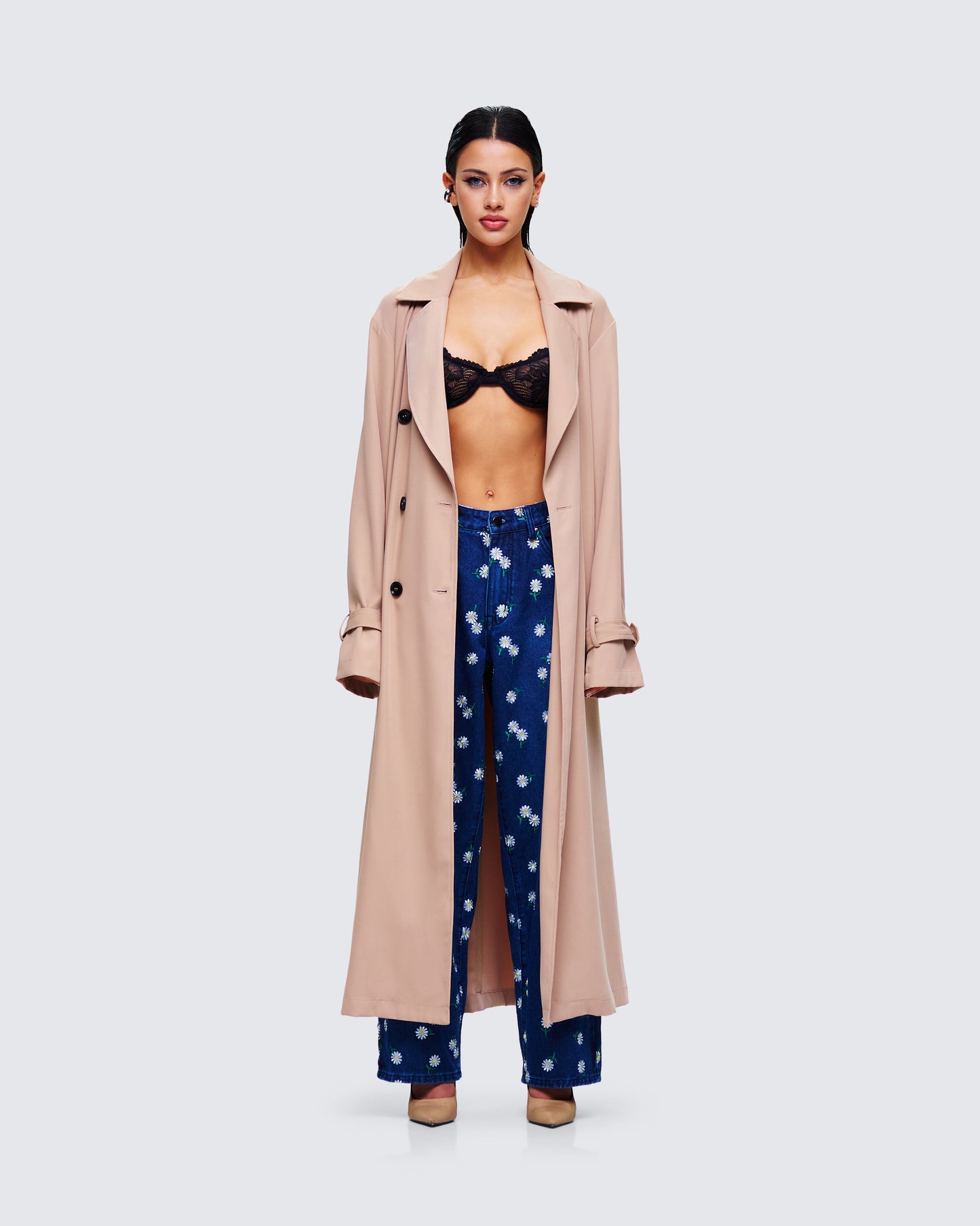 Clove Denim Set model front