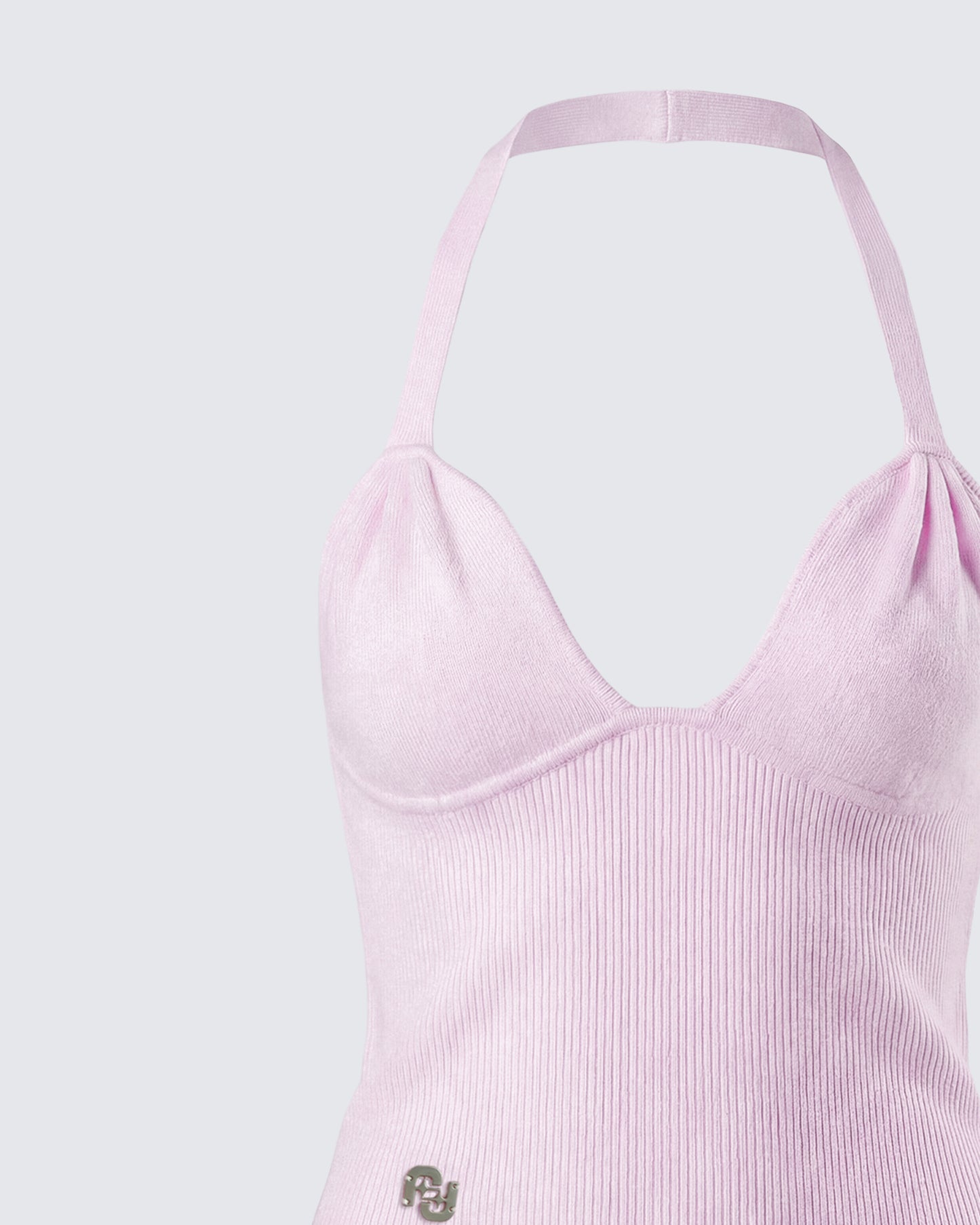 Corah Pink Knit Halter Top