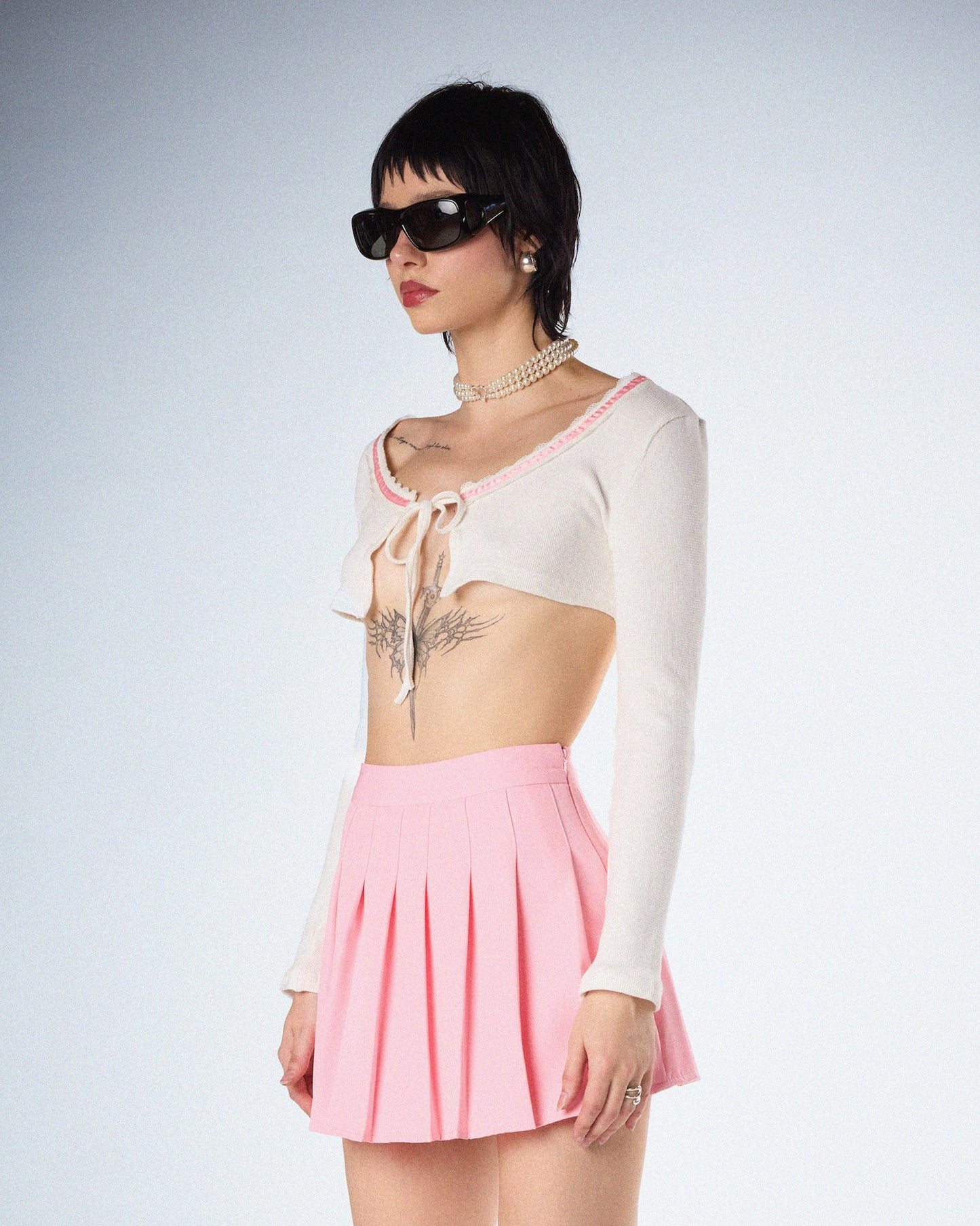 Cosette White Crop Top
