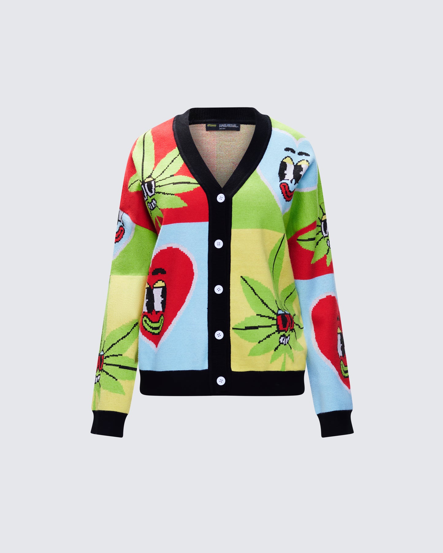 Cyrielle Multi Pop Art Sweater Knit Cardigan product front