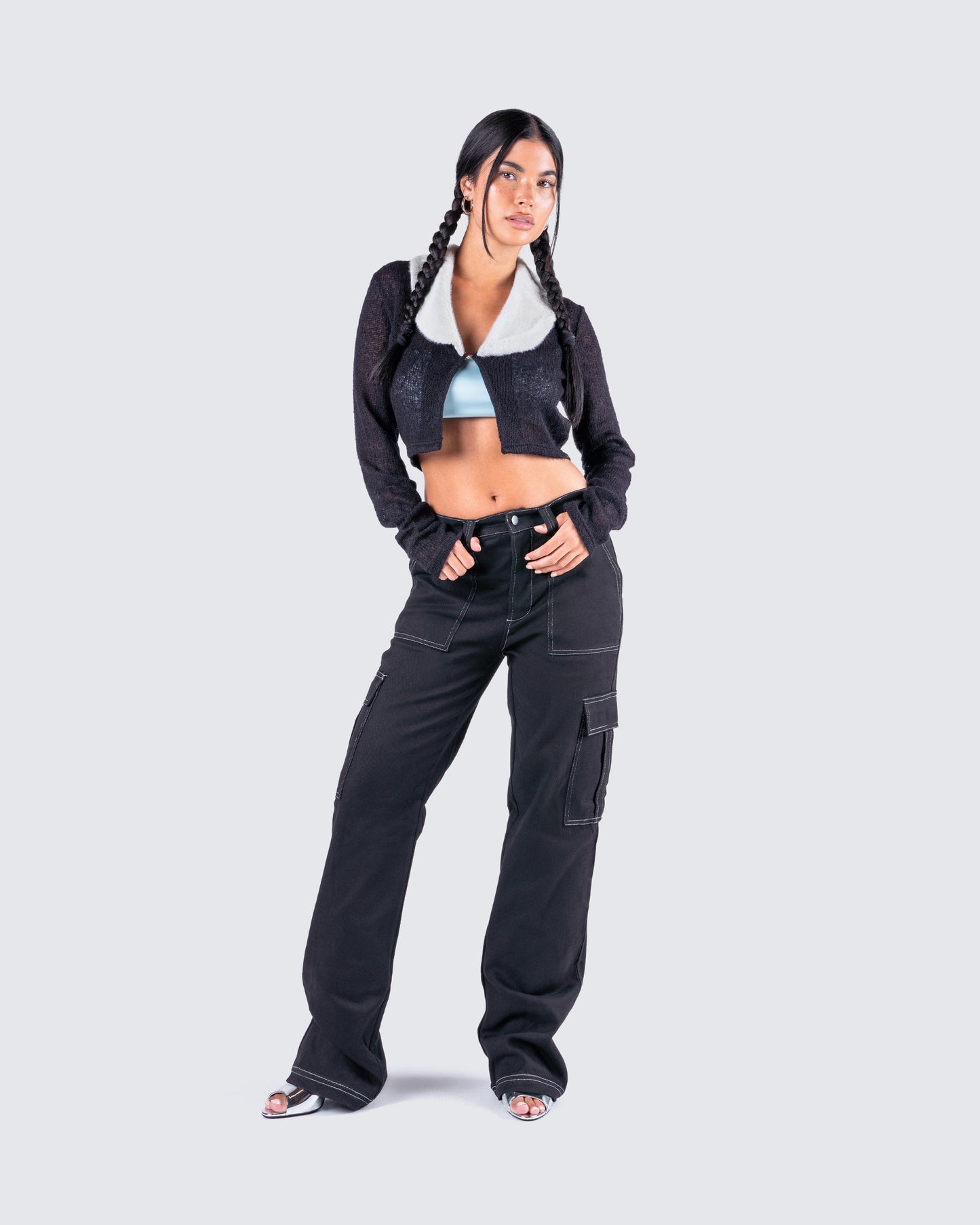 Danielle Fur Trim Top