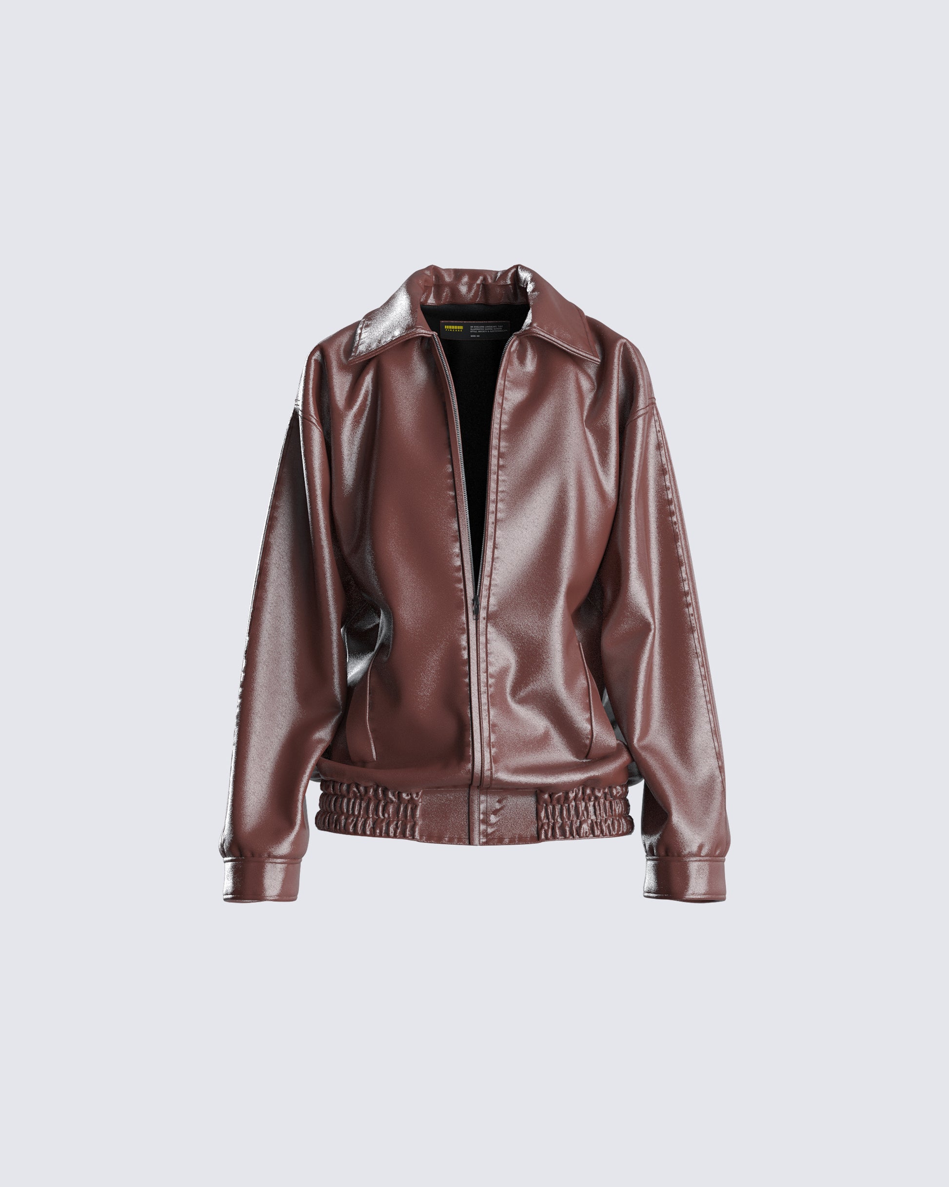 Danny Brown Vegan Leather Jacket 3d product front