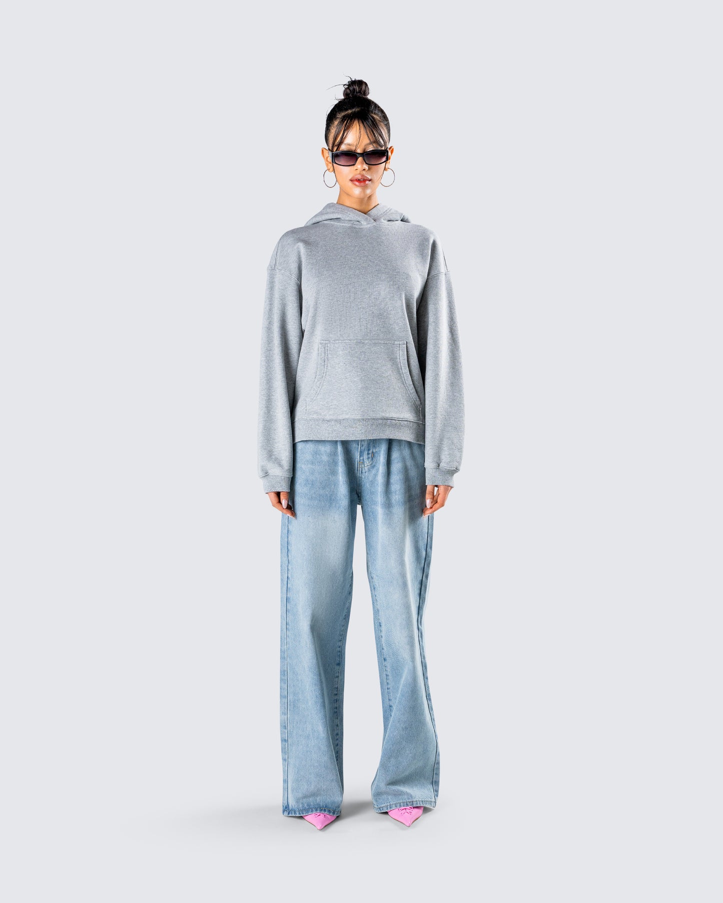Delanie Hoodie Set model front