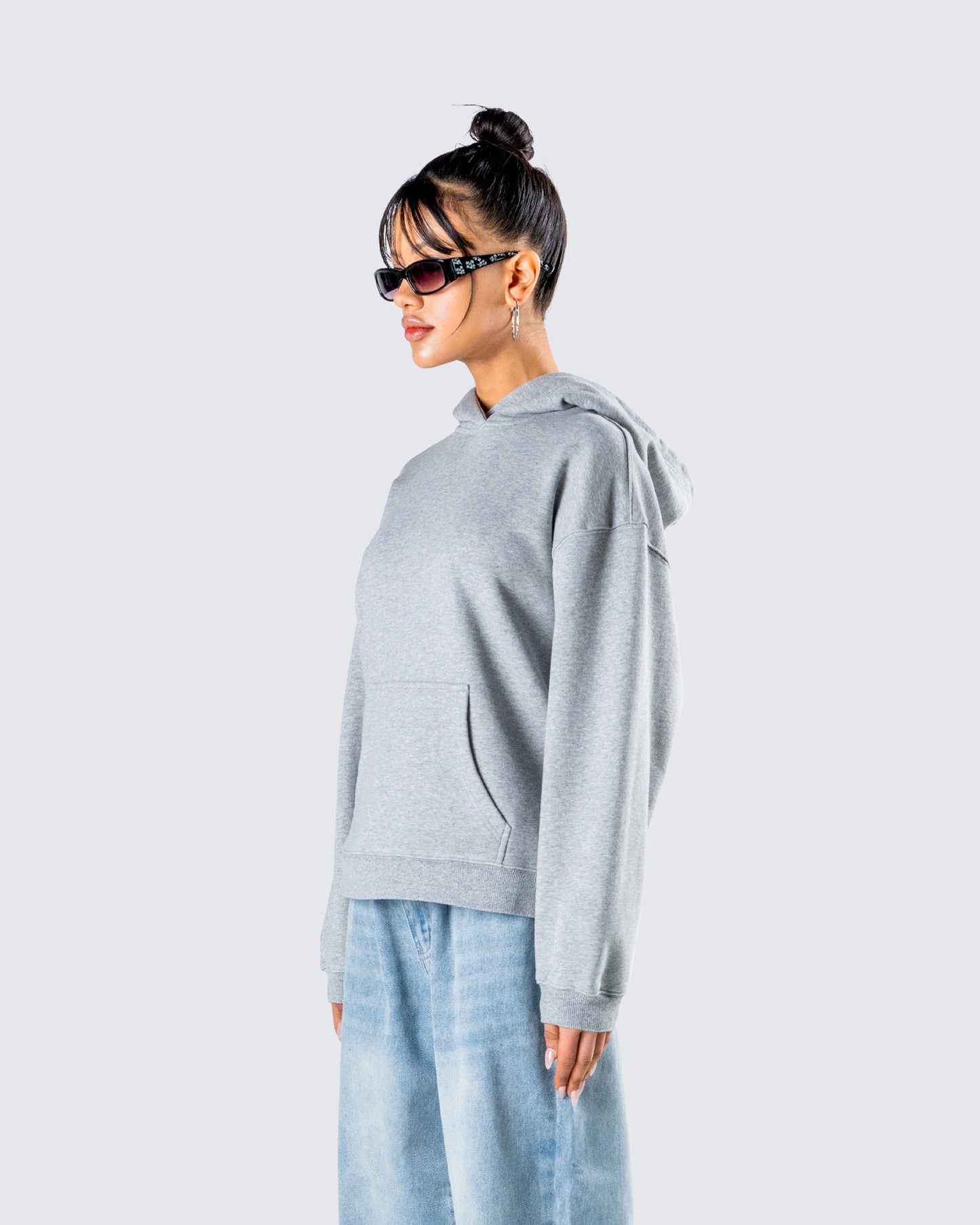 Delanie Grey Heather Fleece Hoodie
