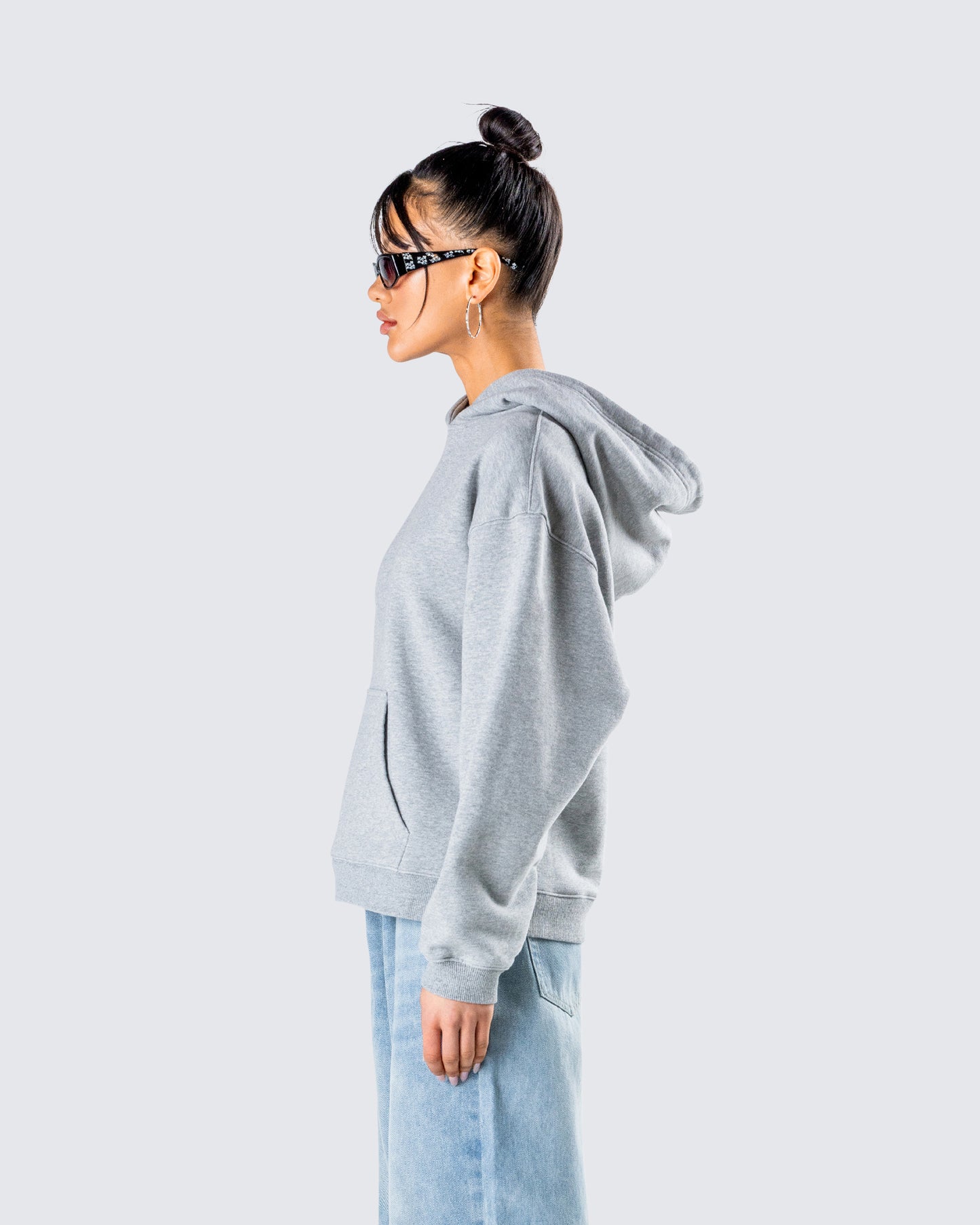 Delanie Grey Heather Fleece Hoodie