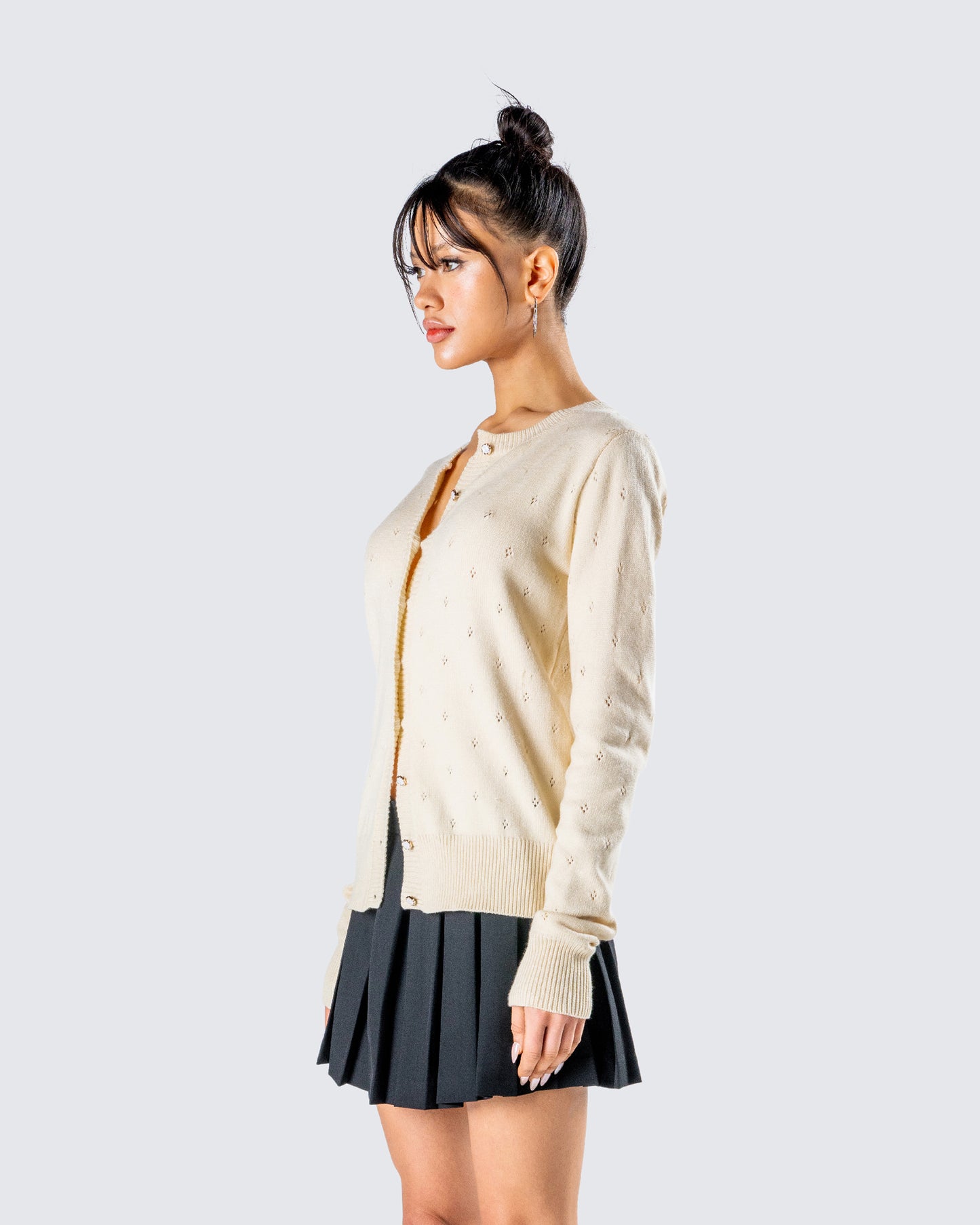 Dove Ivory Sweater Knit Cardigan