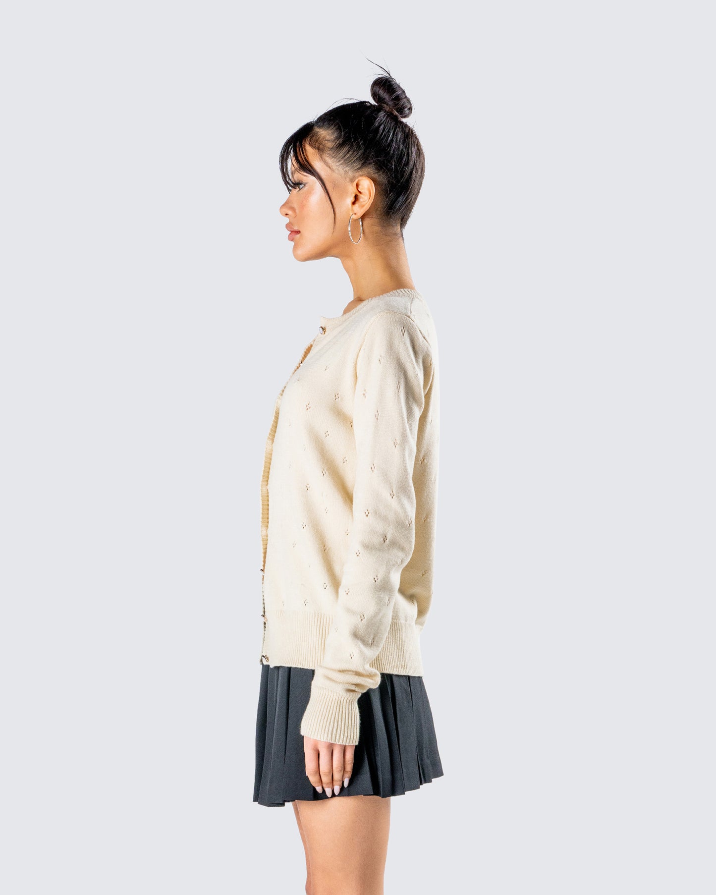 Dove Ivory Sweater Knit Cardigan