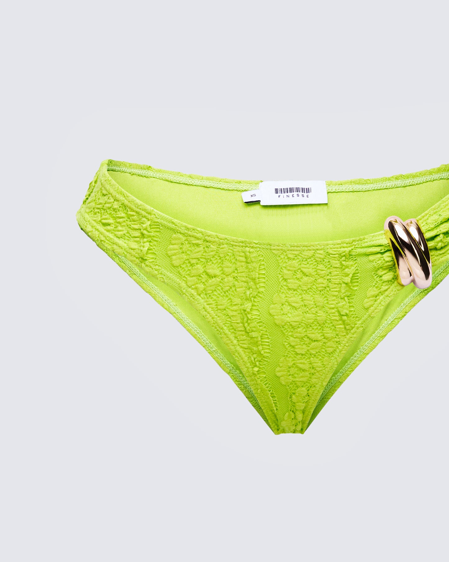 Dreya Green Textured Bikini Bottom