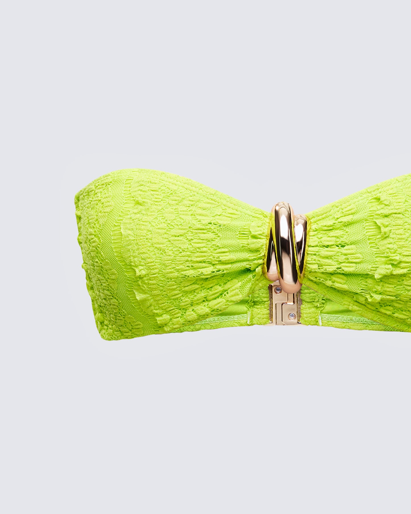 Dreya Green Textured Bikini Top
