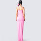 Kayla Pink Fitted Maxi Dress
