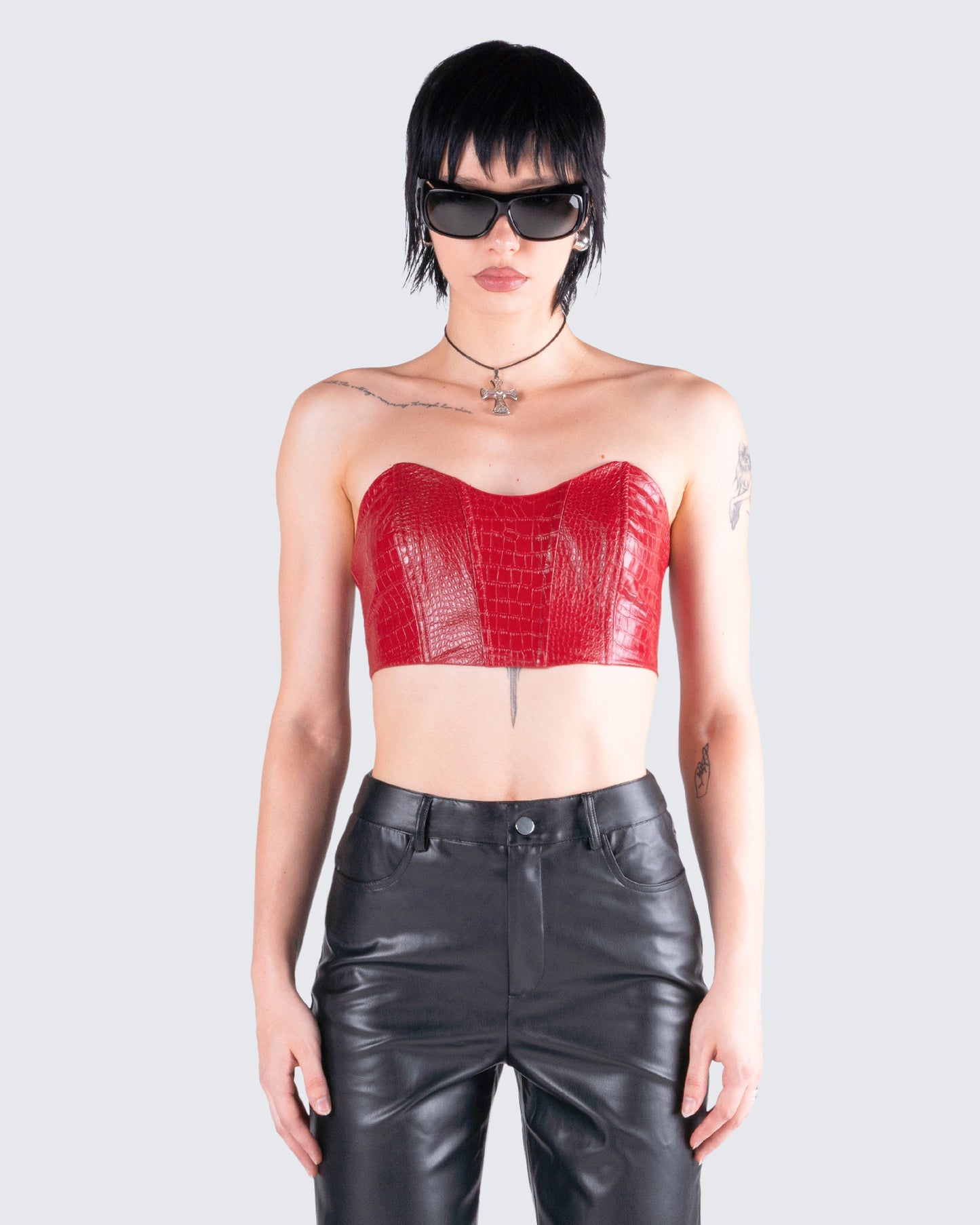 Helena Croc Corset Top