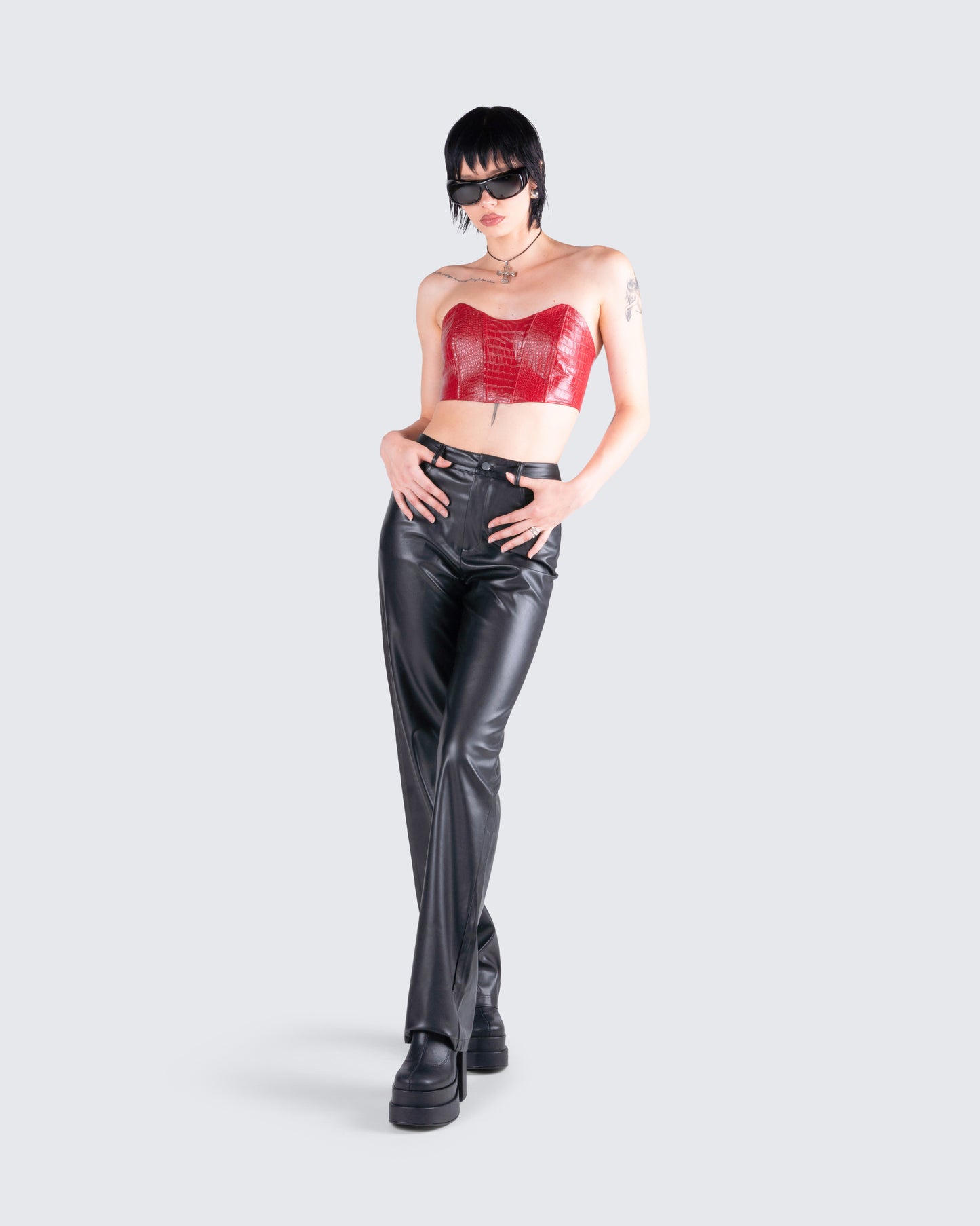 Helena Croc Corset Top