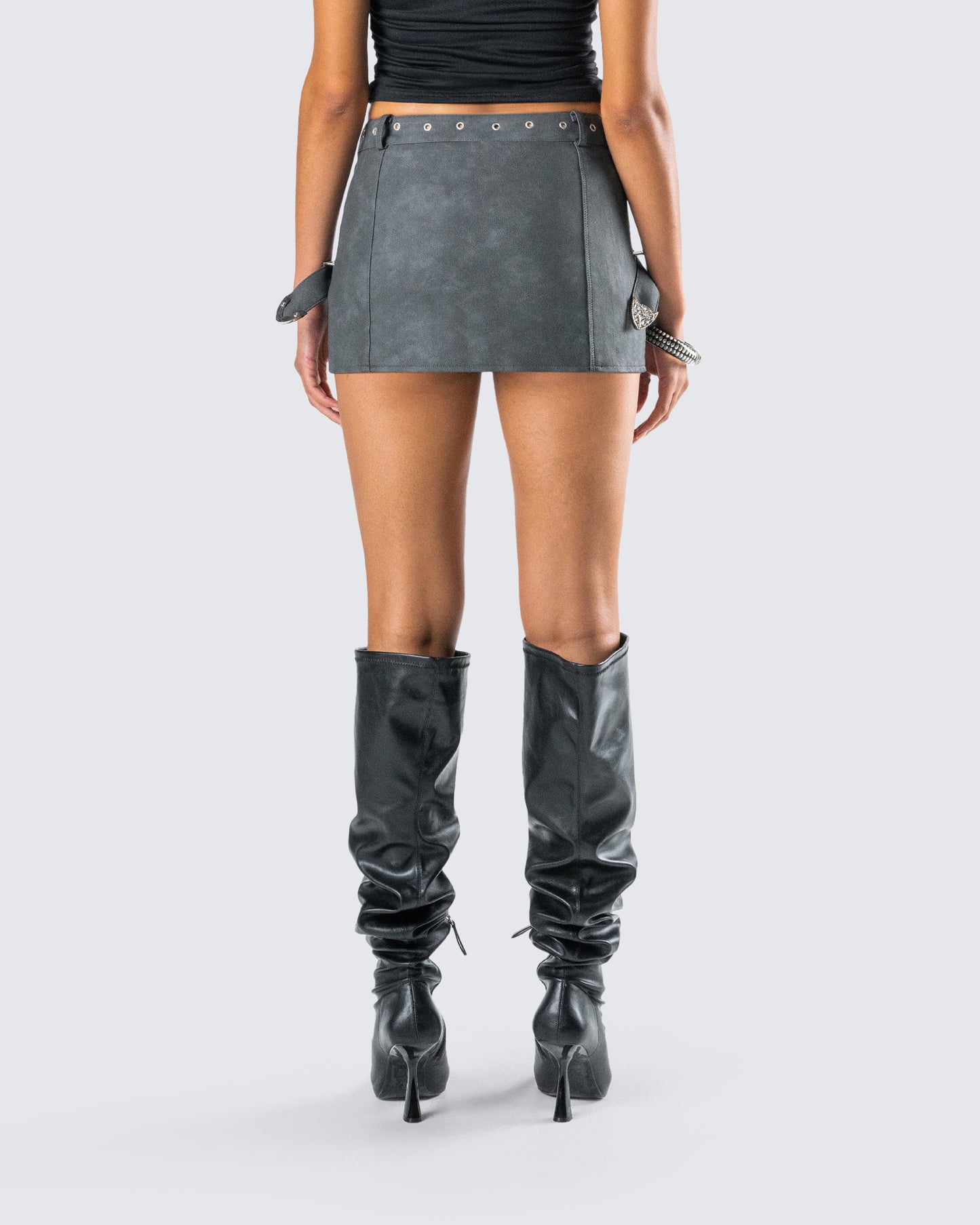 Eirene Vegan Leather Mini Skirt