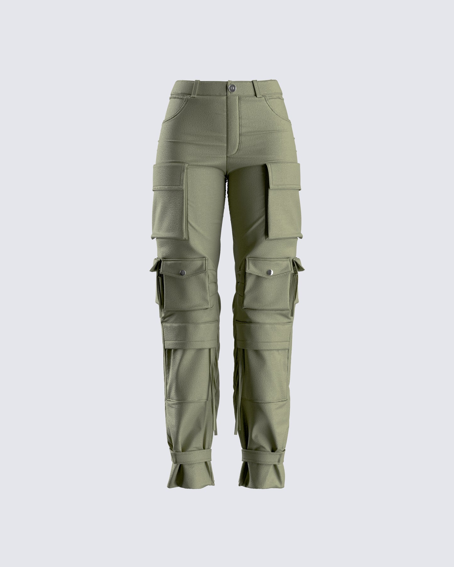 Eleni Olive Utility Pocket Pant product front