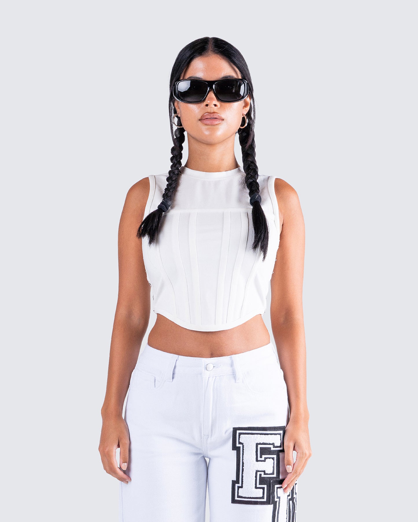 Eli White Corset Top