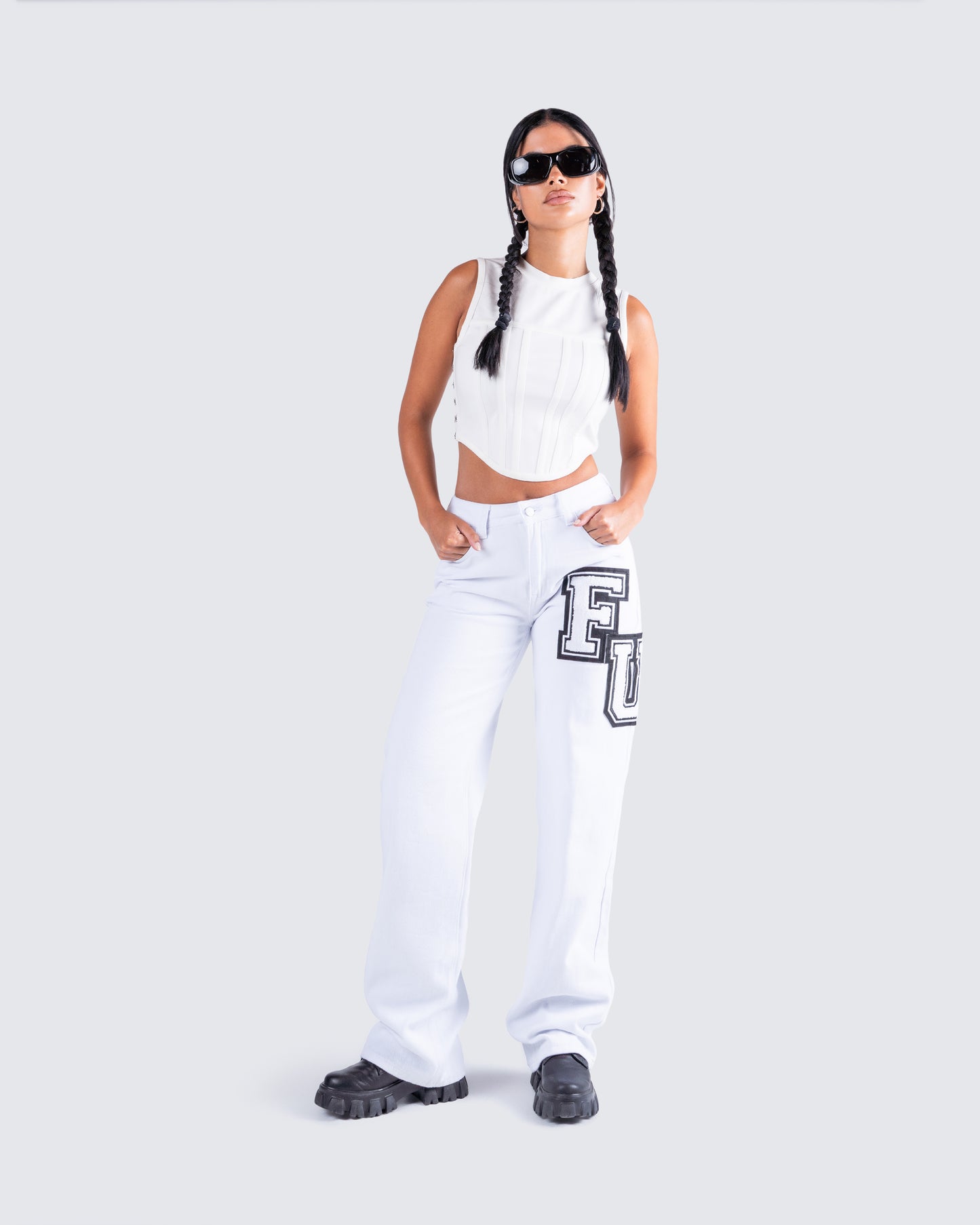 Eli White Corset Top